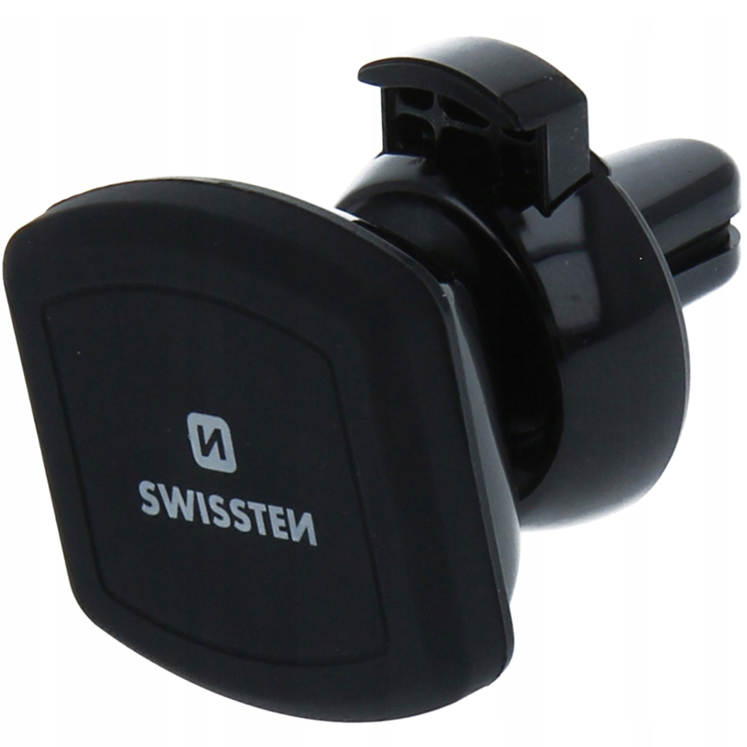 Uchwyt na telefon do samochodu do kratki Swissten, magnetyczny, obrotowy