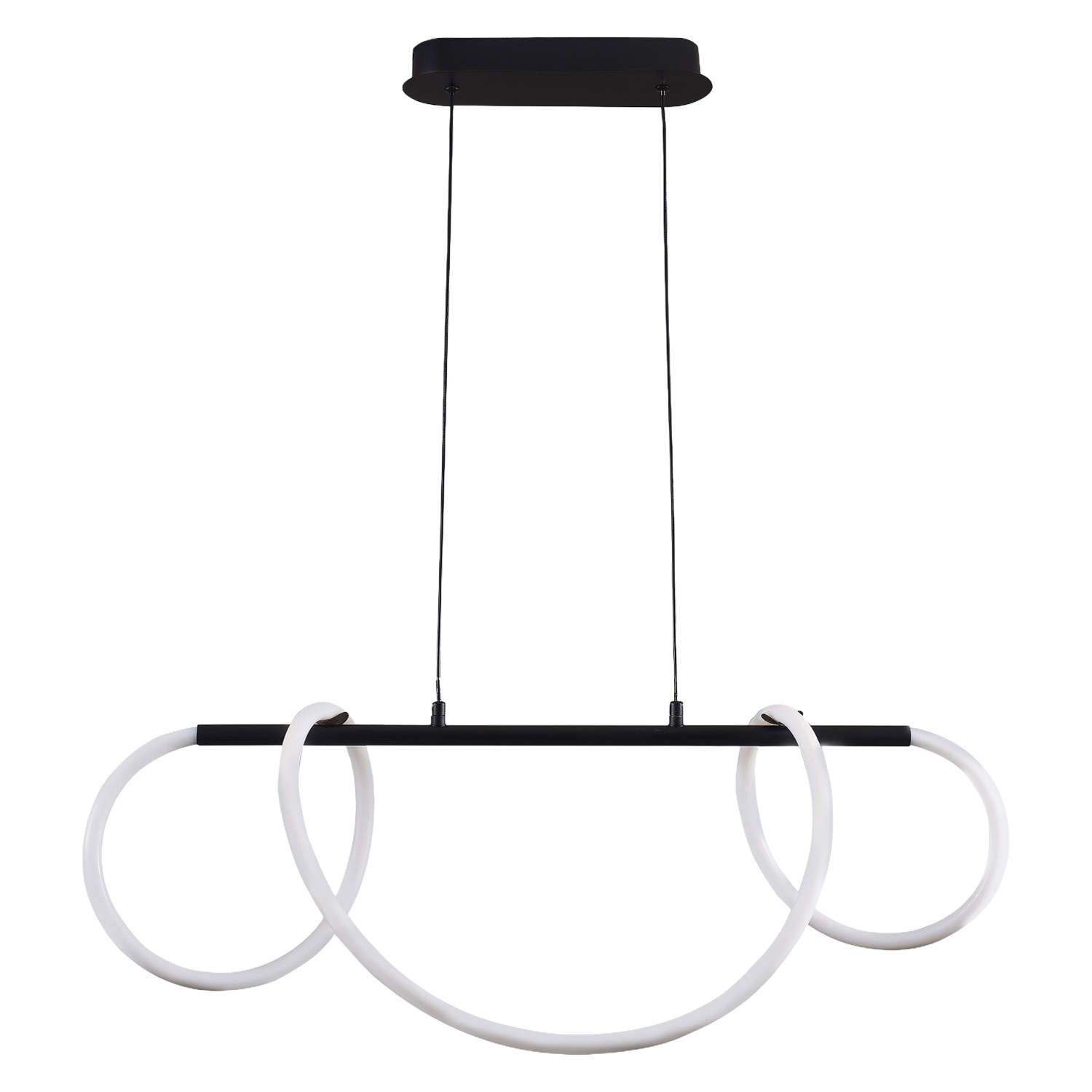 Lampa wisząca LED Sanico Goldlux Emma, 38 W, 4450lm, 4000K, czarna
