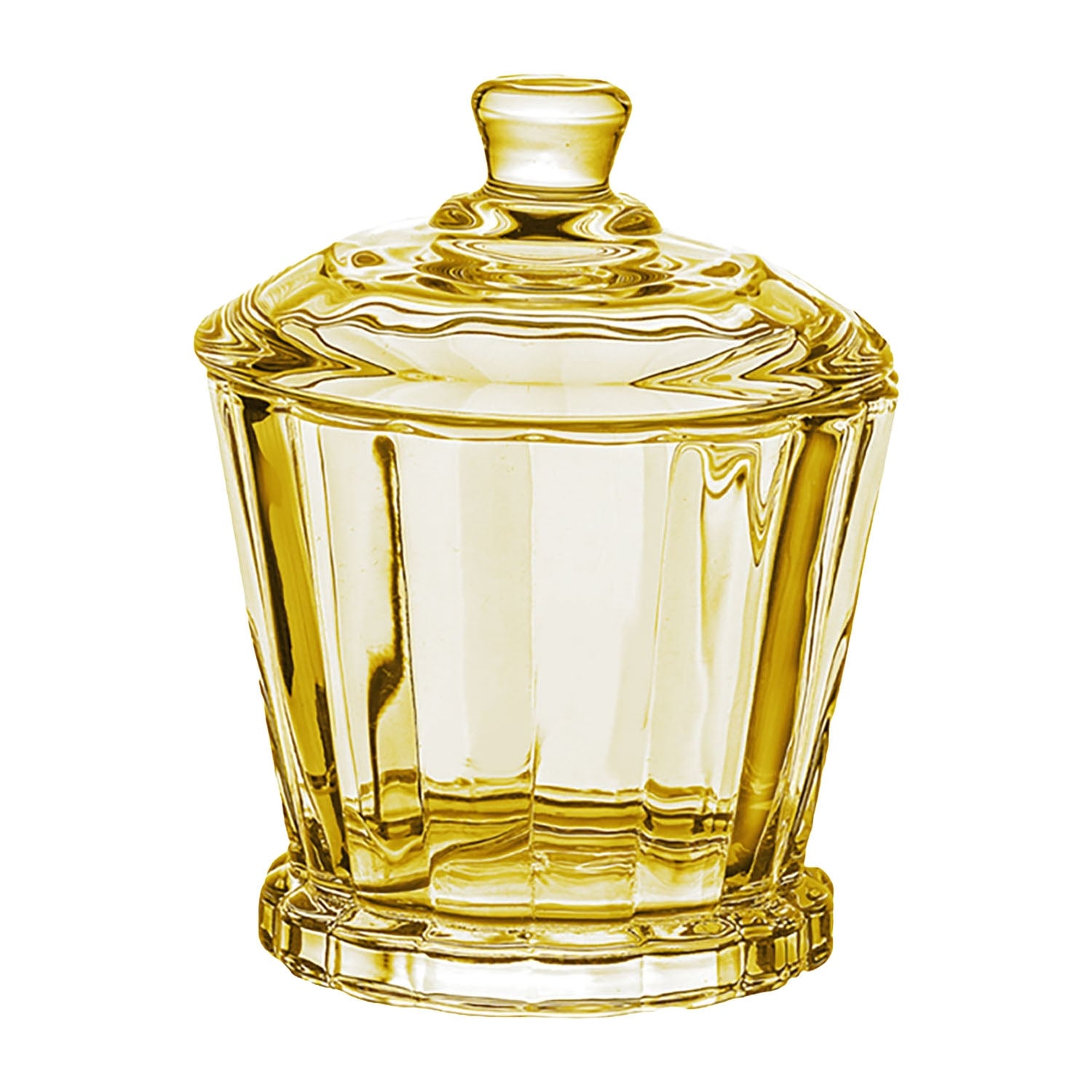 Cukiernica szklana Florina Sorrento, 190 ml, żółta