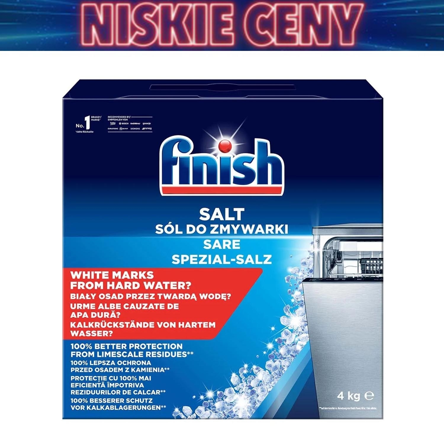 Sól do zmywarki Finish, 4 kg