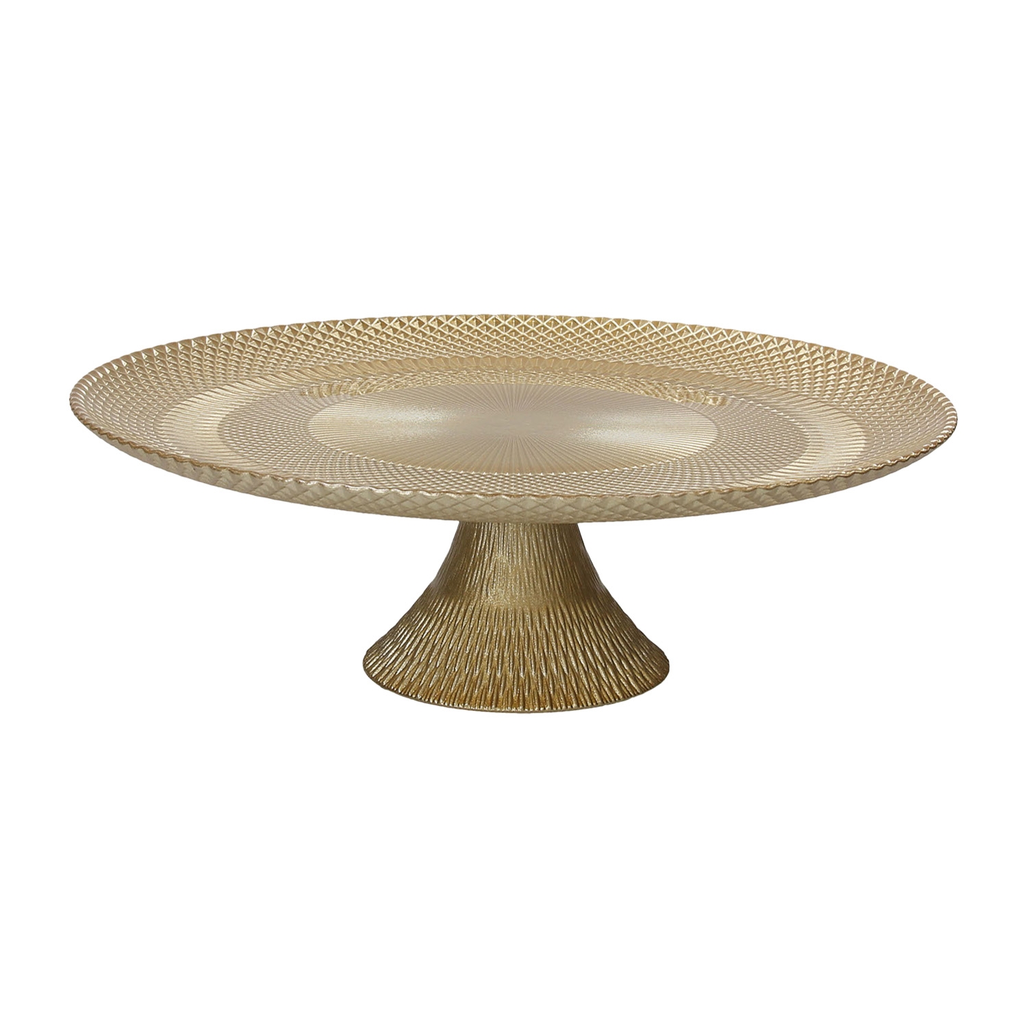 Patera szklana Tognana Natale Lust, 28 cm, złota