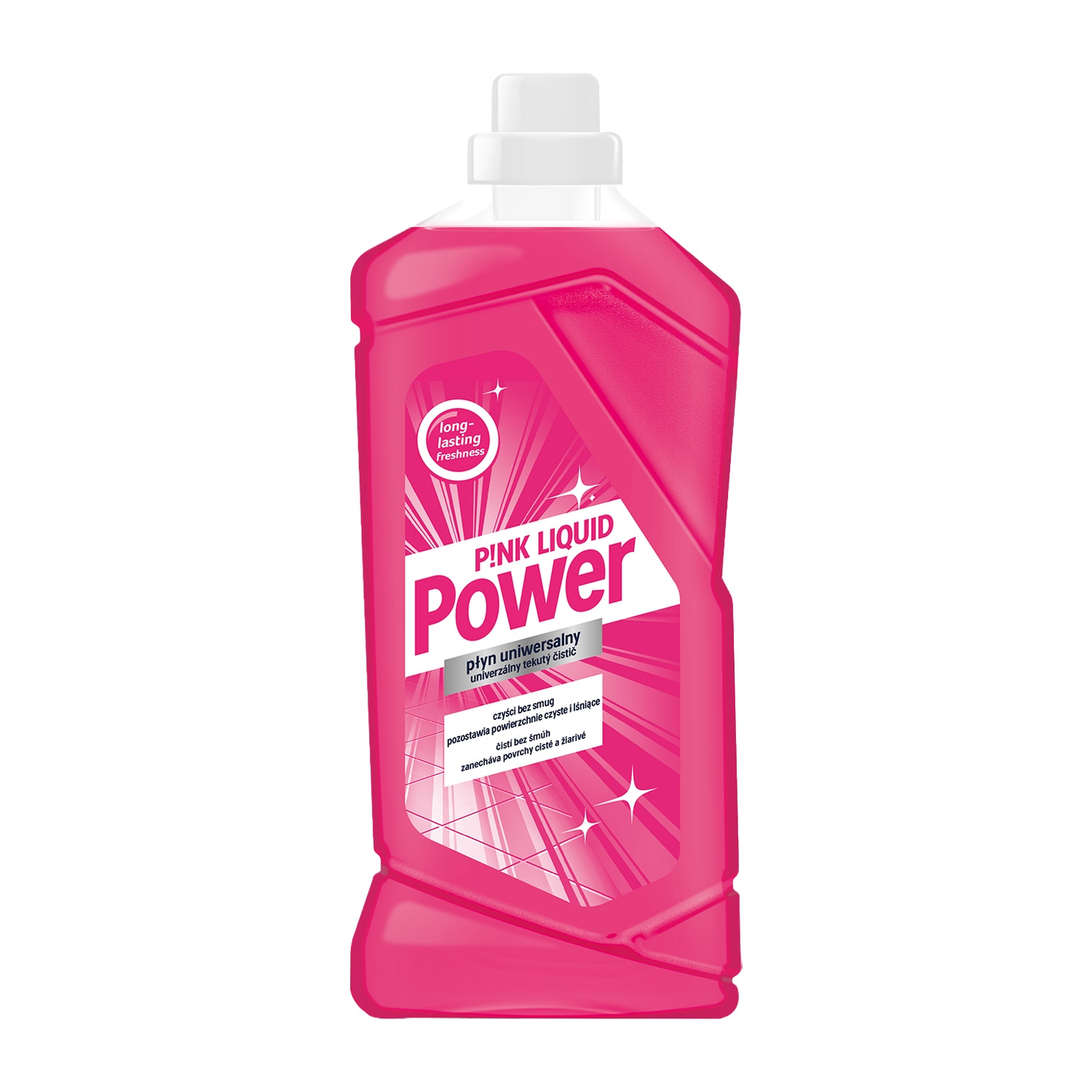 Płyn do mycia powierzchni Pink Power Liquid, 1,5 l, uniwersalny