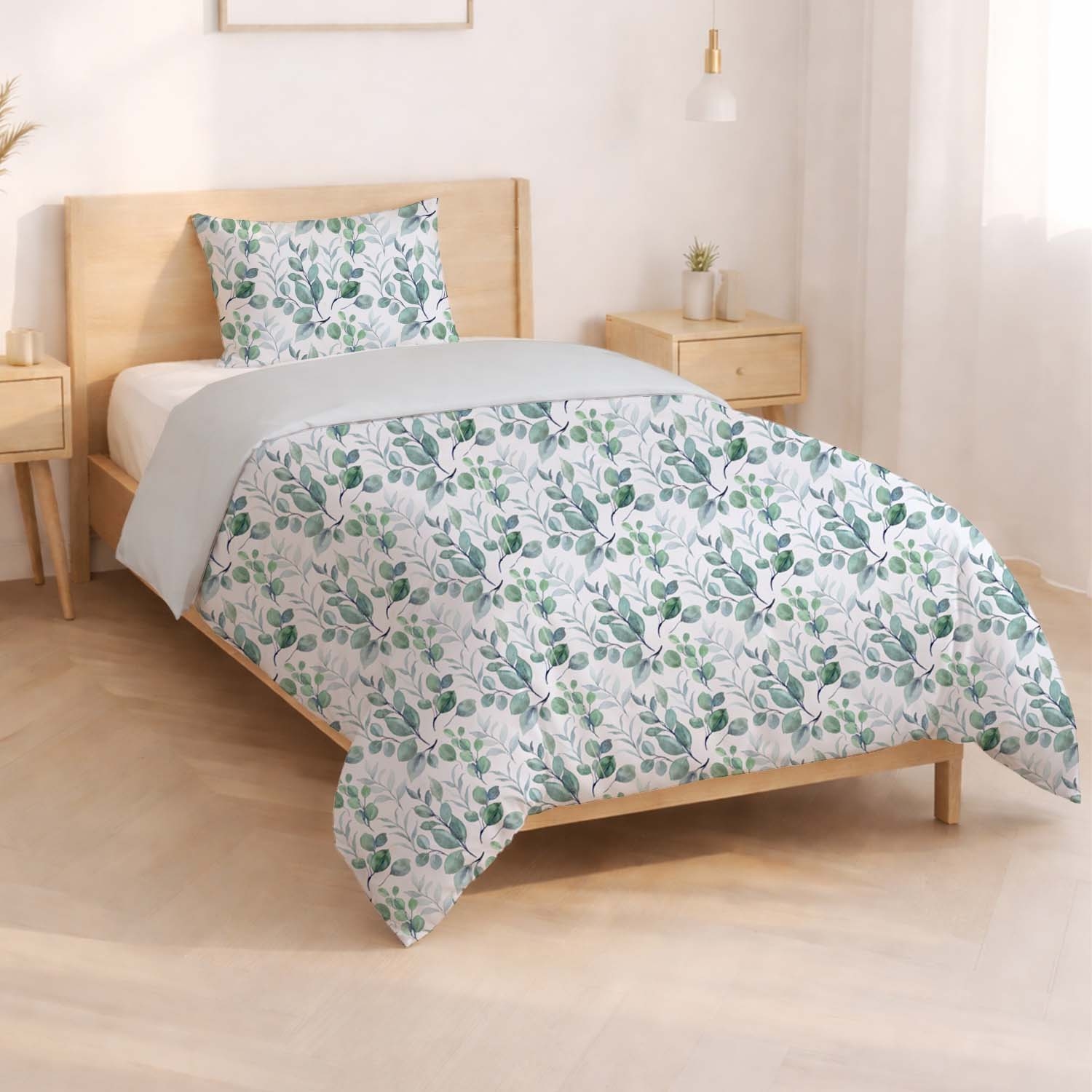 Pościel bawełniana 220 x 200 cm Pation Home Vivienne, eukaliptus