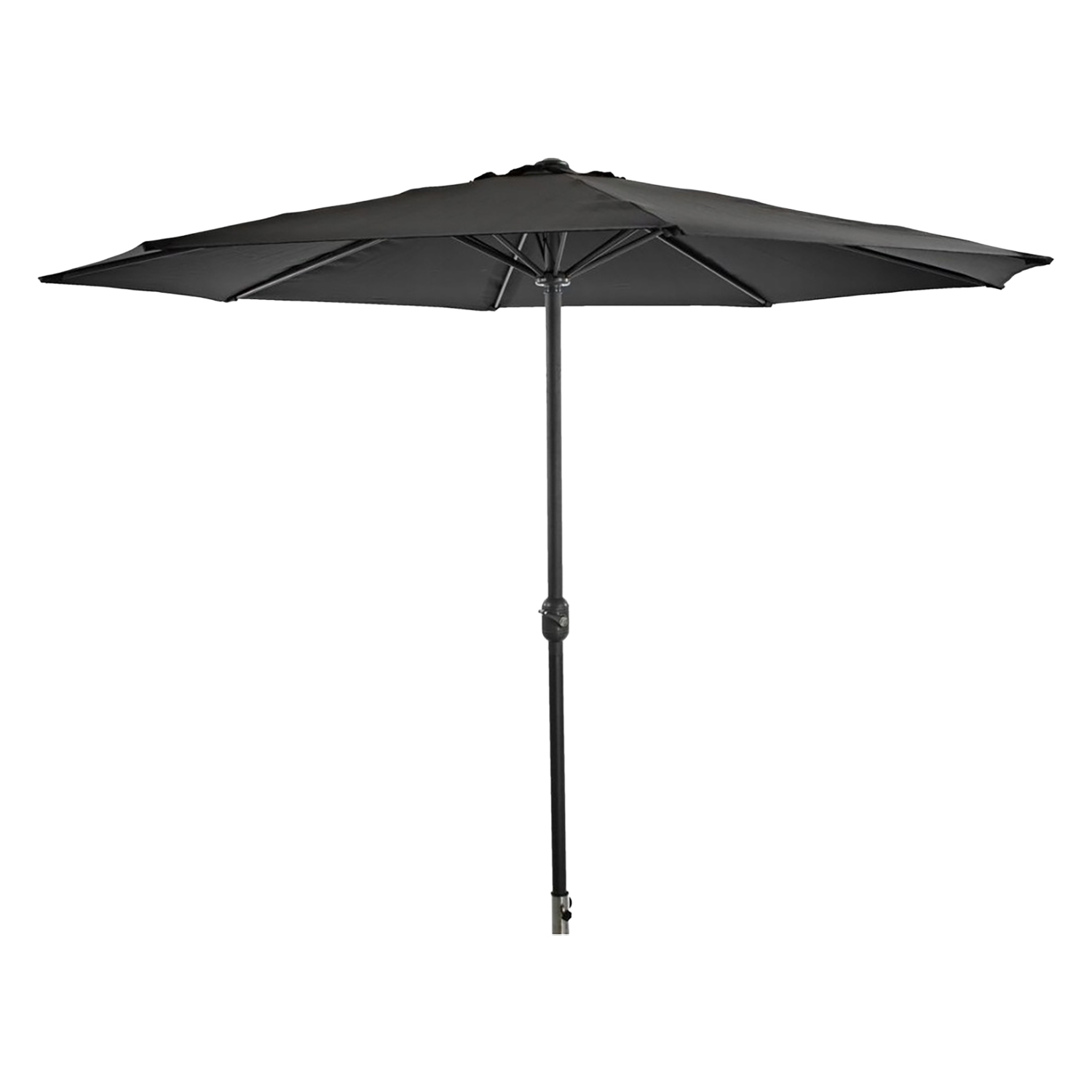 Parasol ogrodowy Black Forest, okrągły, czarny