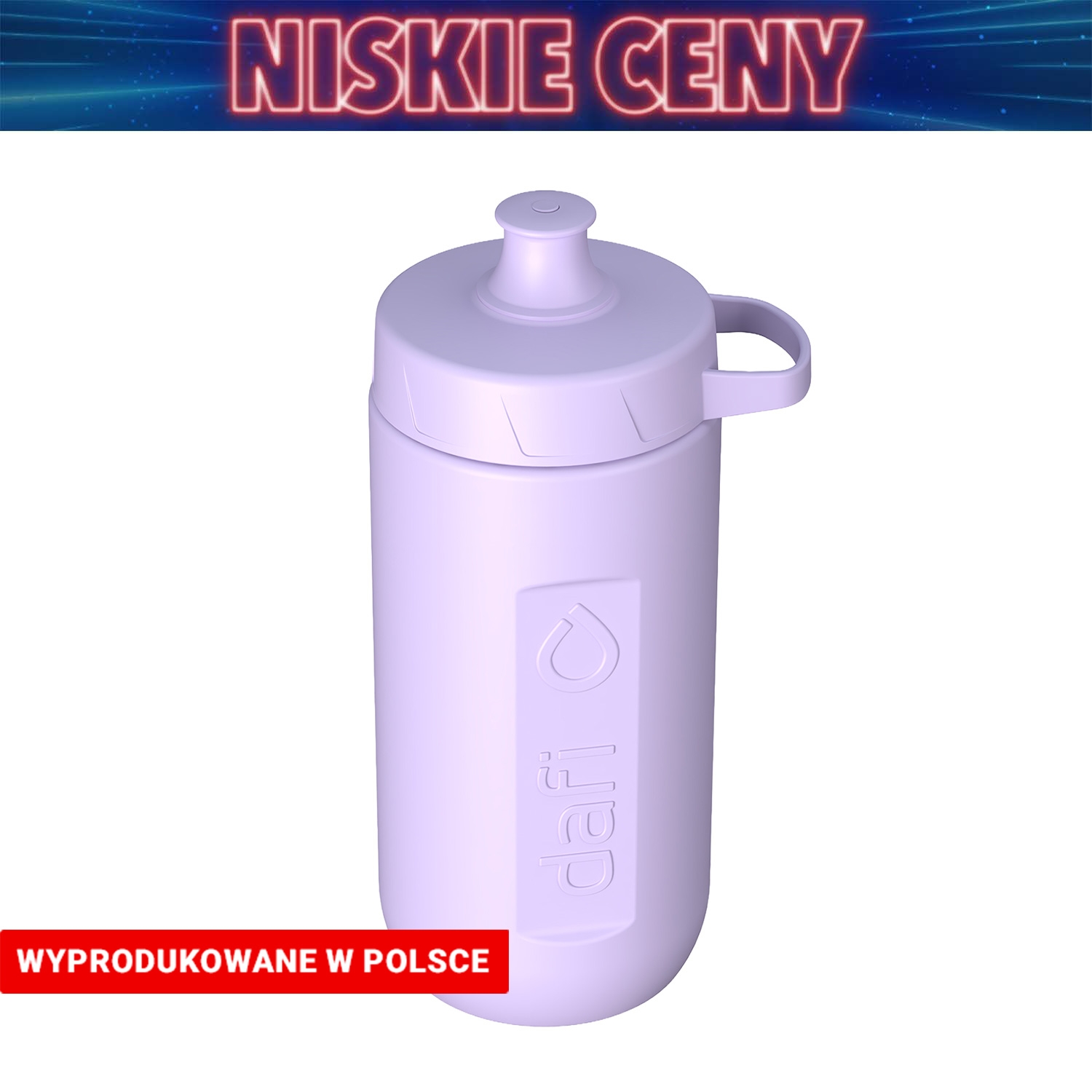 Bidon filtrujący Dafi Rush, 0,6 l, z wkładem filtrującym, lawendowy