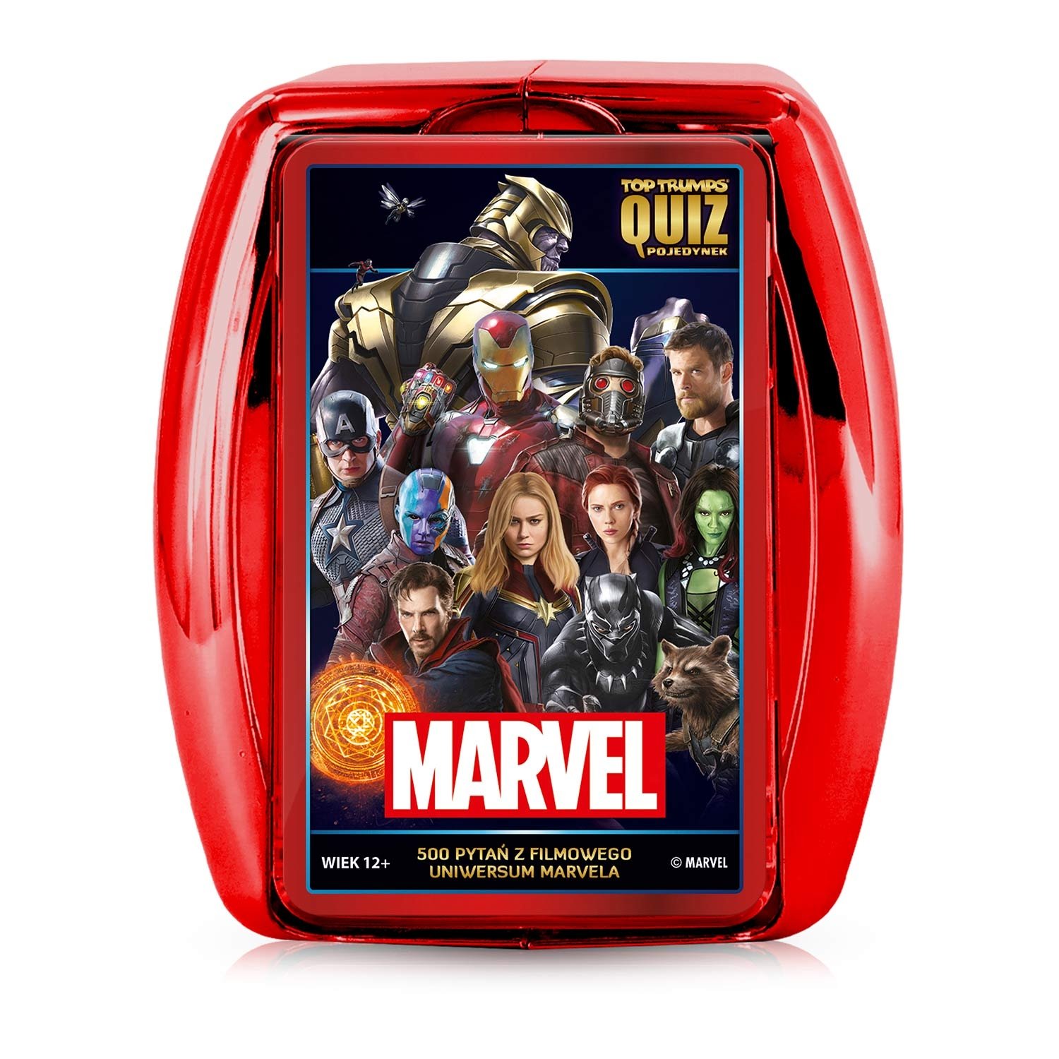 Gra karciana Top Trumps Avengers, gra towarzyska, 500 pytań