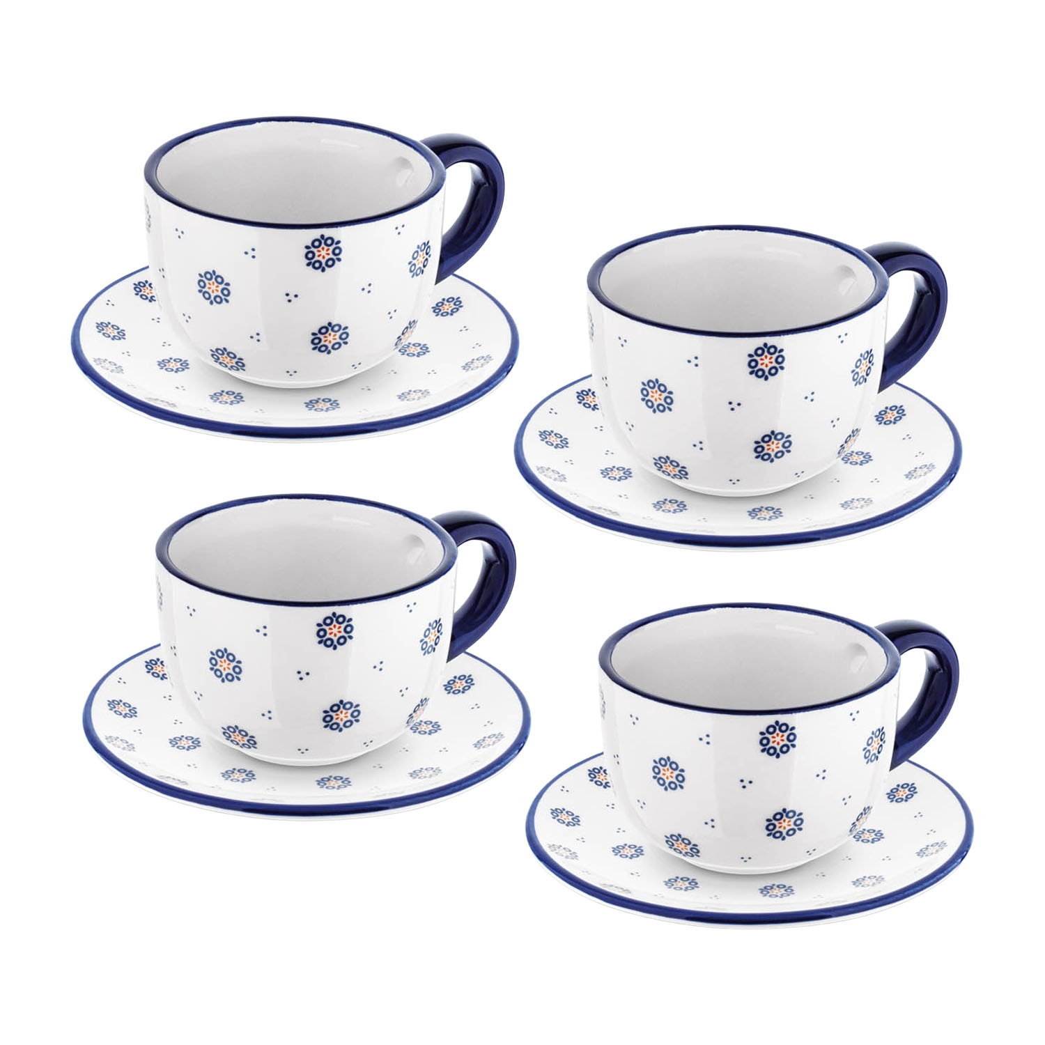 Zestaw kawowy ceramiczny Tadar Folklor, 300 ml, 8 elementów