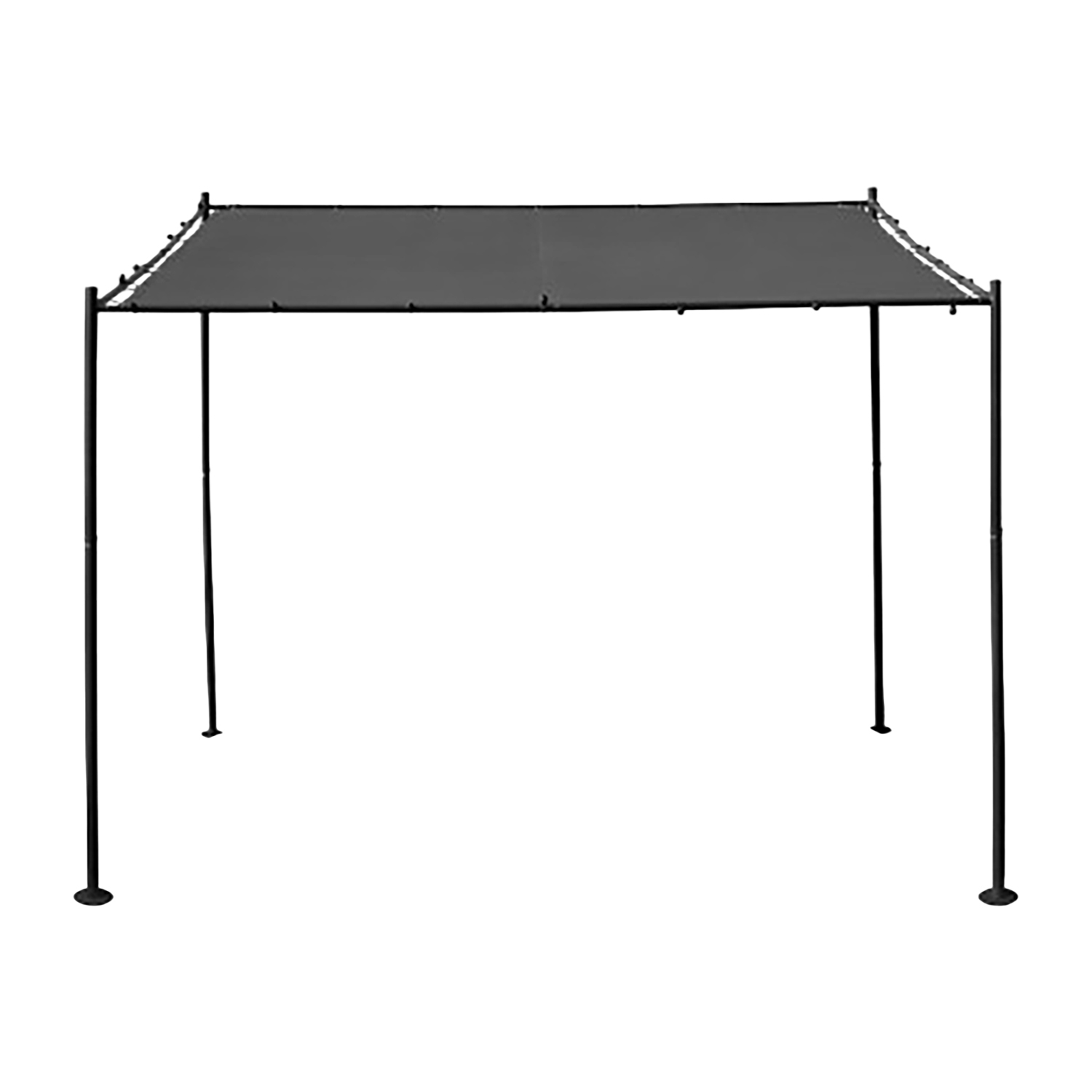 Pergola stalowa do elewacji Jumi, 300 x 300 x 250 cm, czarna