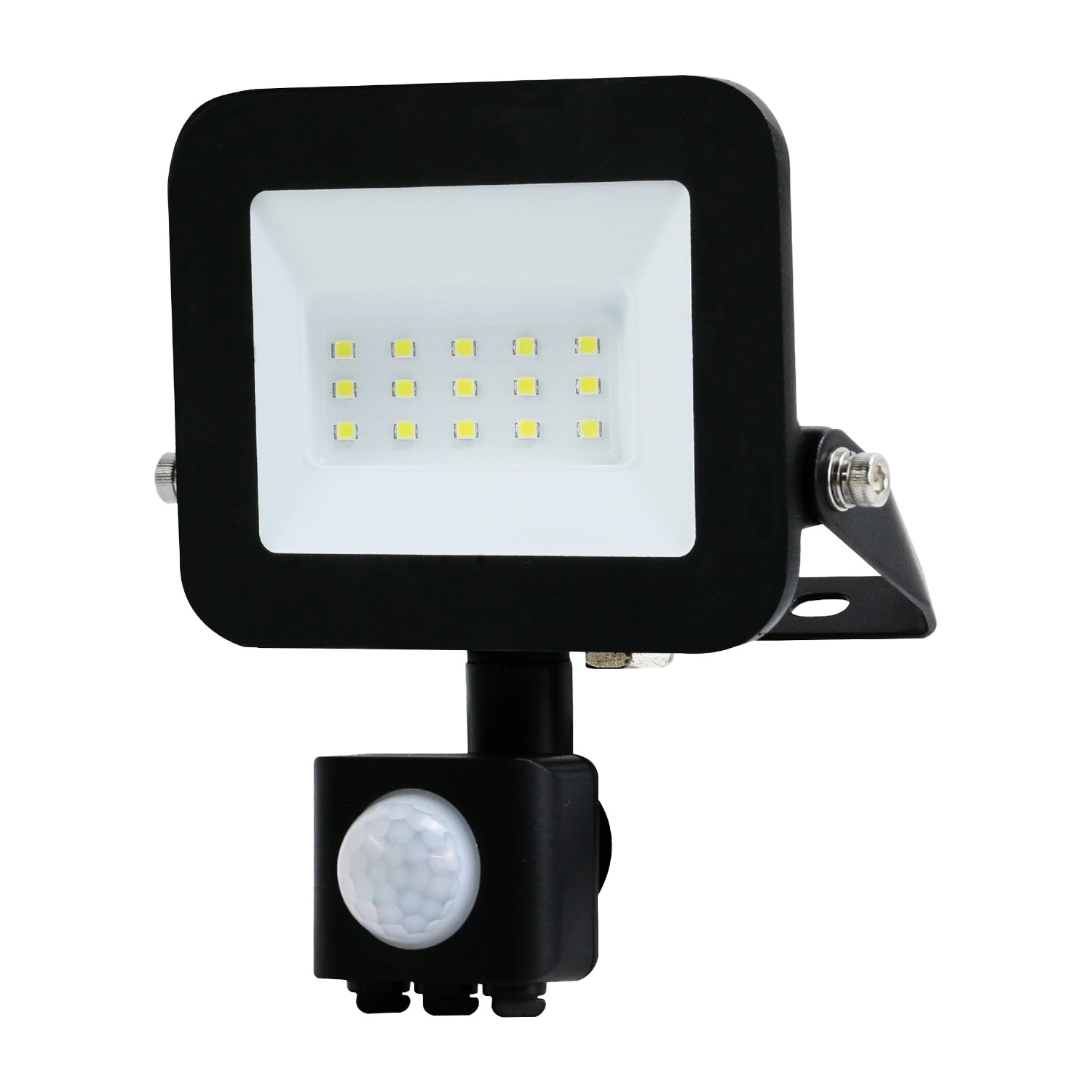 Naświetlacz LED Sanico SMD PIR, 10 W, 6500K, czujnik ruchu i zmierzchu