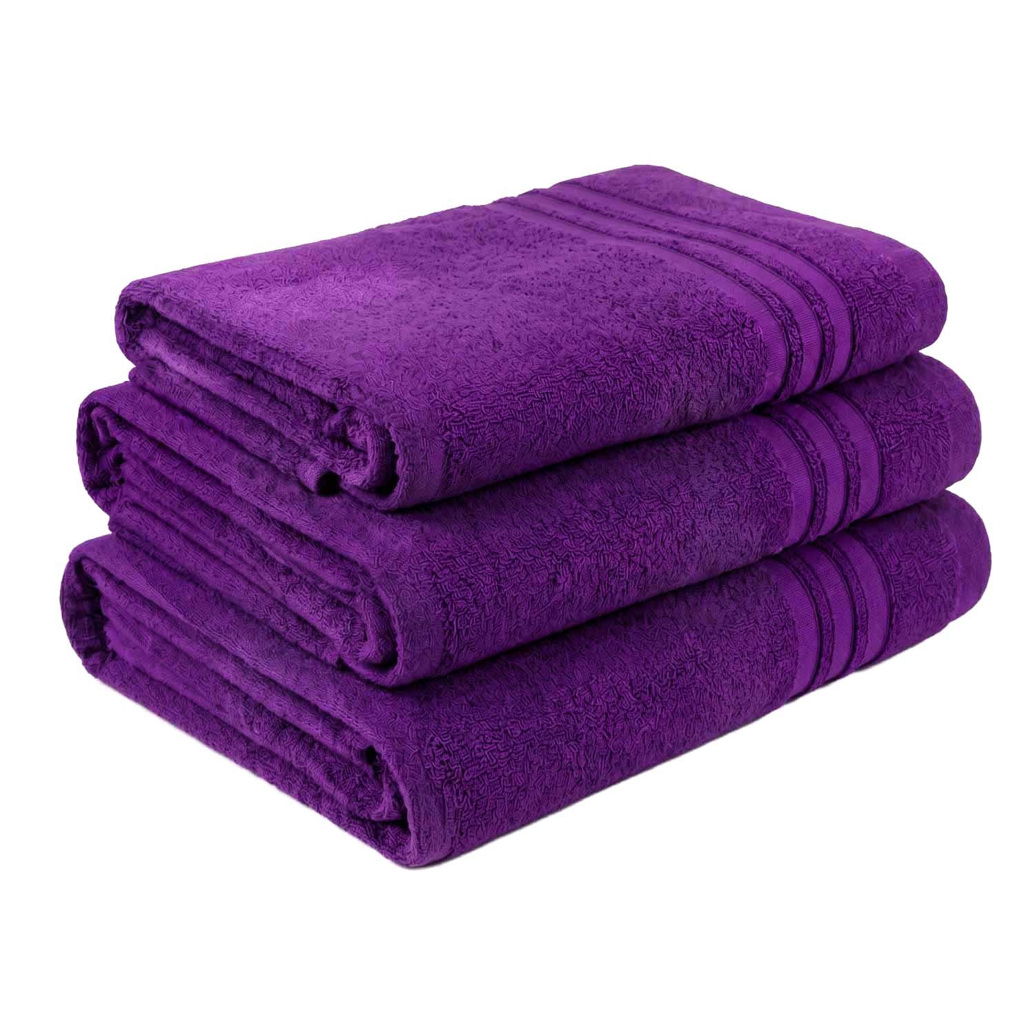 Zestaw ręczników frotte Aisha Home Textile Olimp, 500 g/m², 3 szt., fioletowe