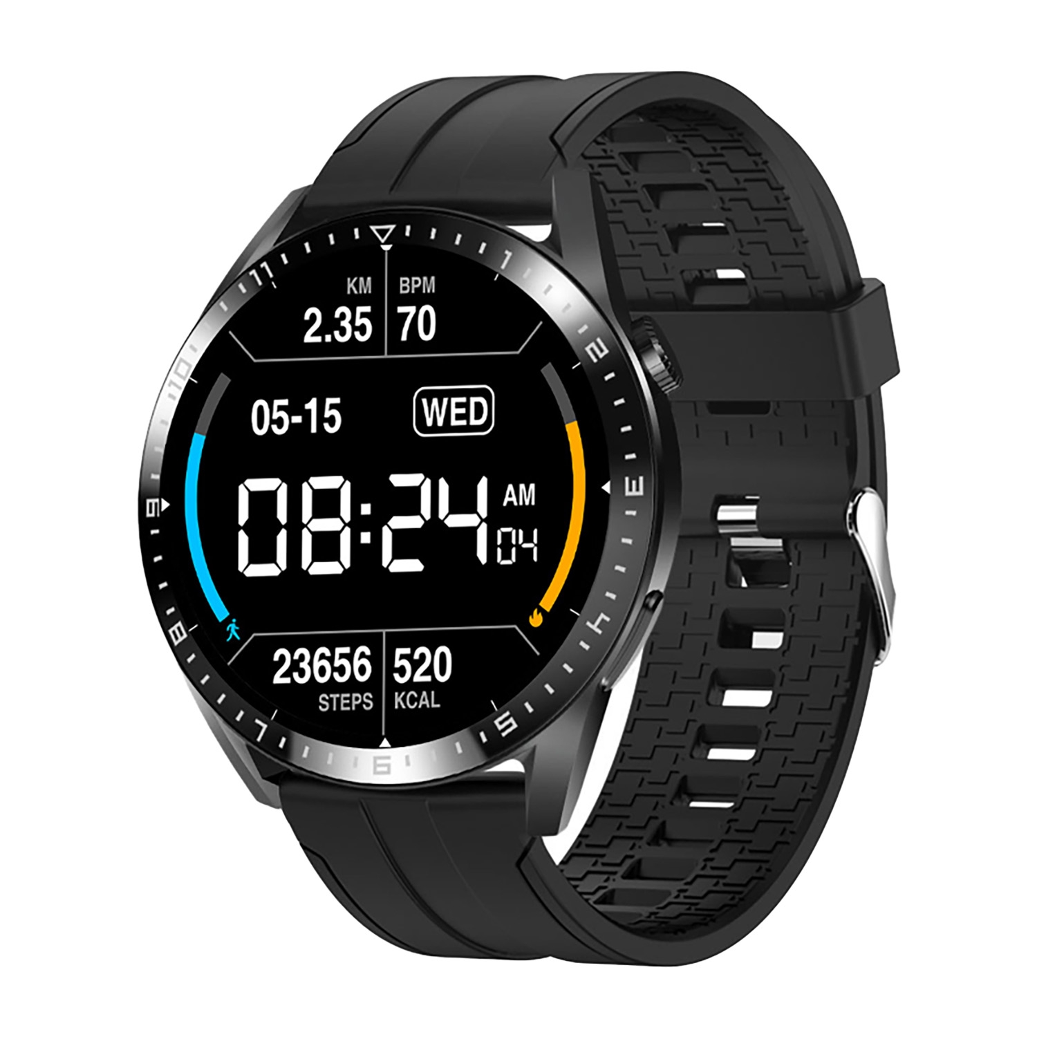 Smartwatch Tracer SM9 PulseRay, 1,46”, czarny