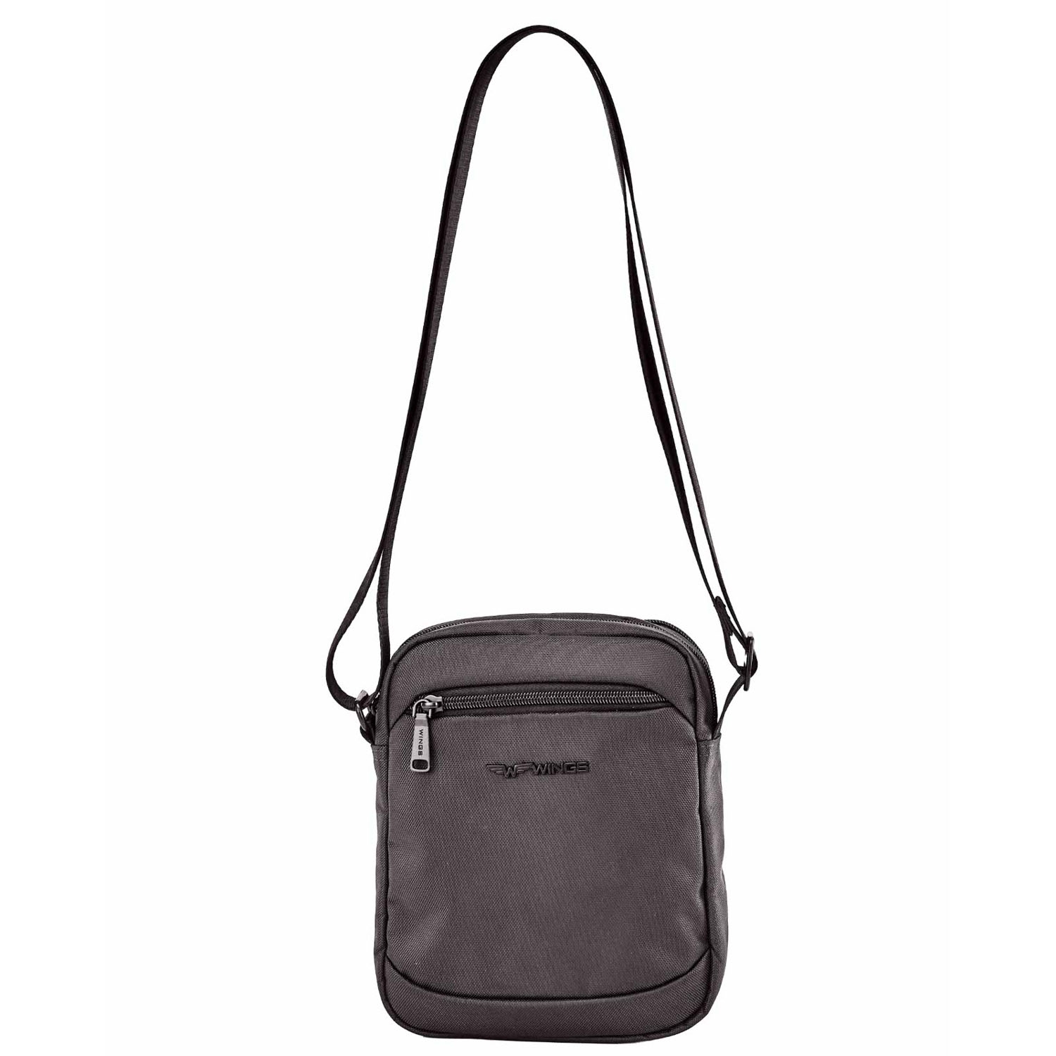 Torba męska crossbody Wings Brant BRT02, 21 x 8 x 26 cm, 4 l, czarna