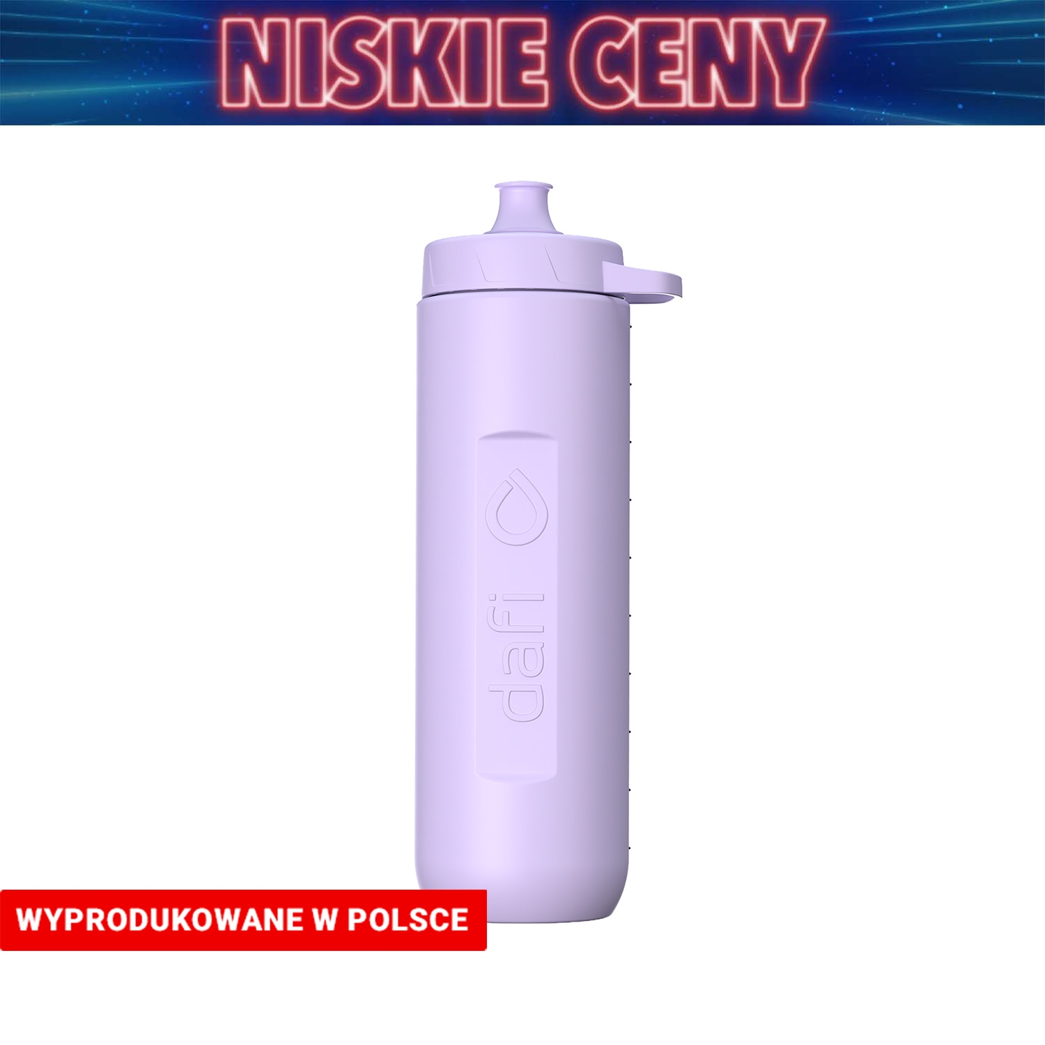 Bidon filtrujący Dafi Rush, 1 l, z wkładem filtrującym, lawendowy