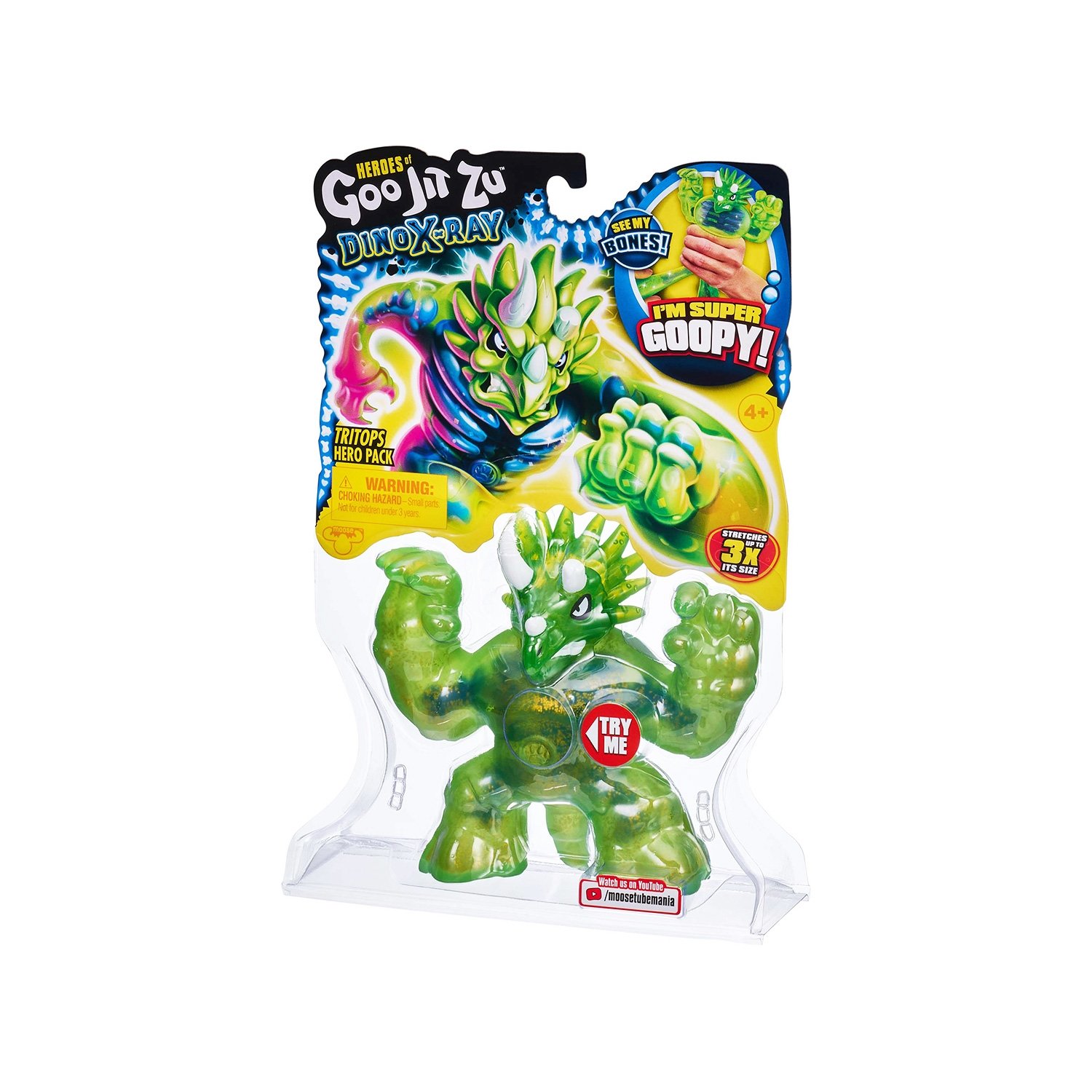 Figurka Dino X-Ray Tritops, rozciągliwy dinozaur