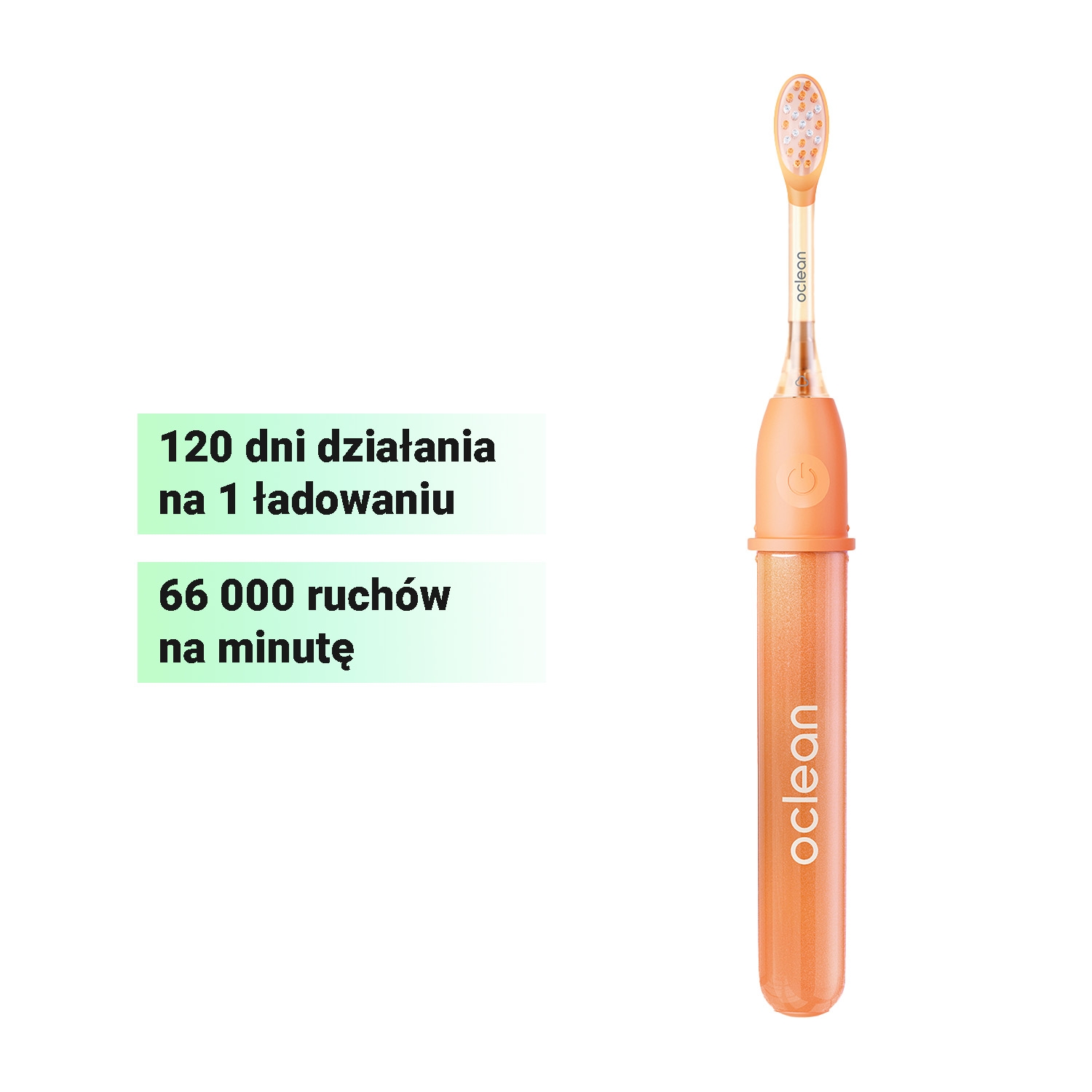 Szczoteczka soniczna Oclean Ease, pomarańczowa