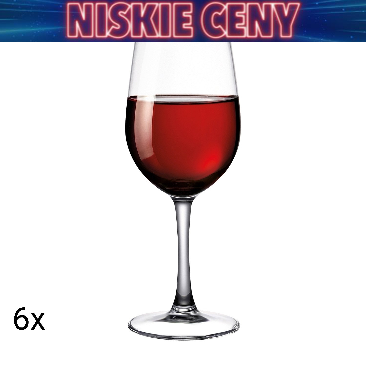Komplet 6 kieliszków MG Home Bari, 350 ml, do wina