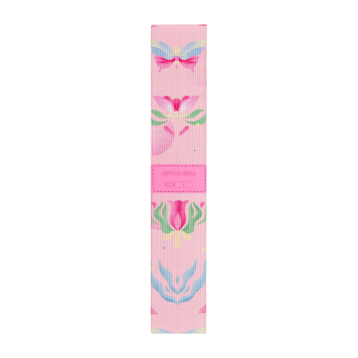 Guma oporowa Spokey The Bloom Elastic Band, opór 25 kg, różowa