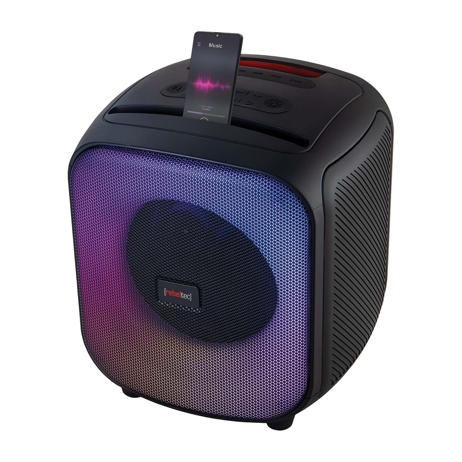 Głośnik Bluetooth Rebeltec PowerCube 500, 60 W, czarny