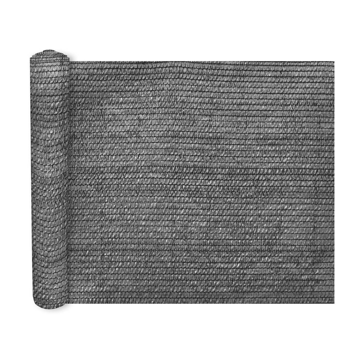 Osłona ogrodzeniowa, 1,5x10 m, szara