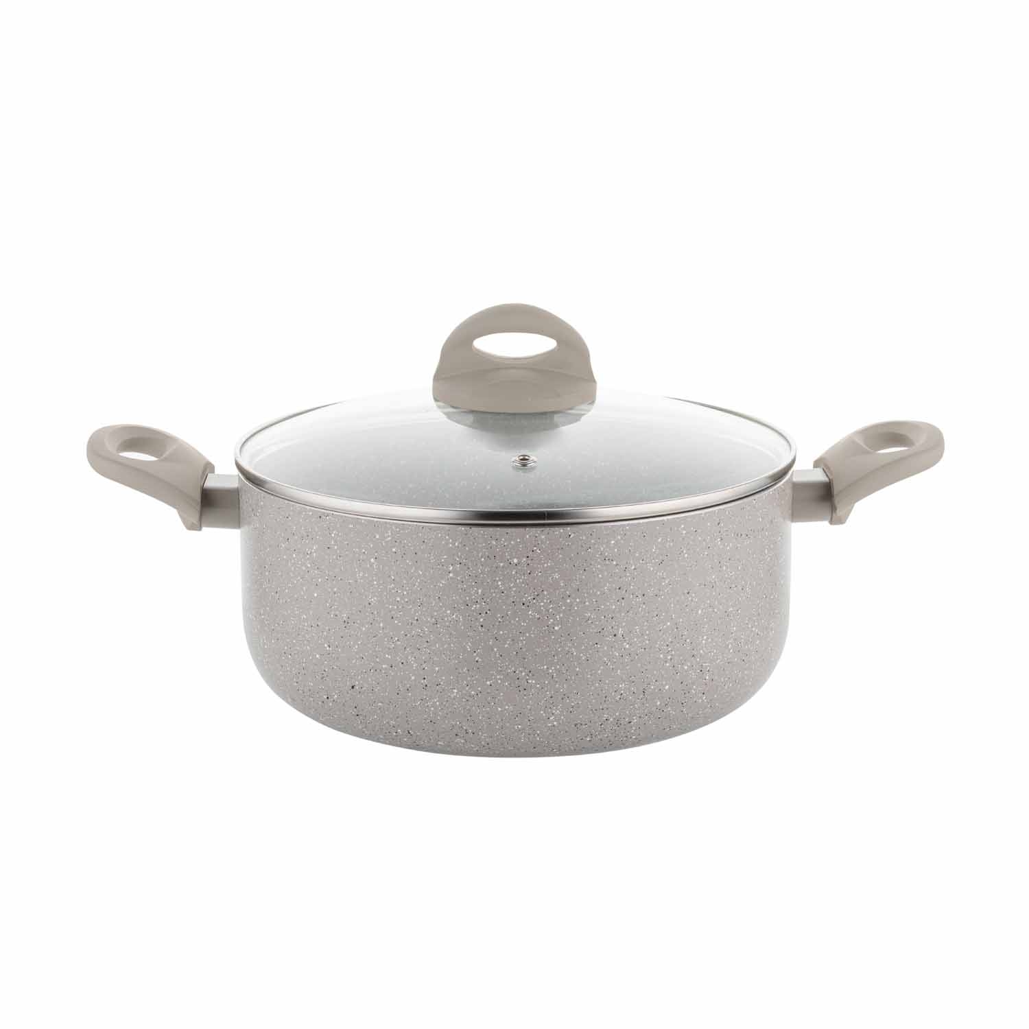 Garnek aluminiowy 20 cm 2,4 l Florina Sandy, srebrny