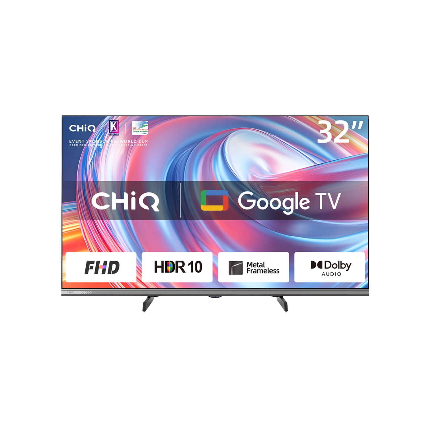Telewizor 32” CHiQ L32FM9, bezramkowy, FHD, Google TV