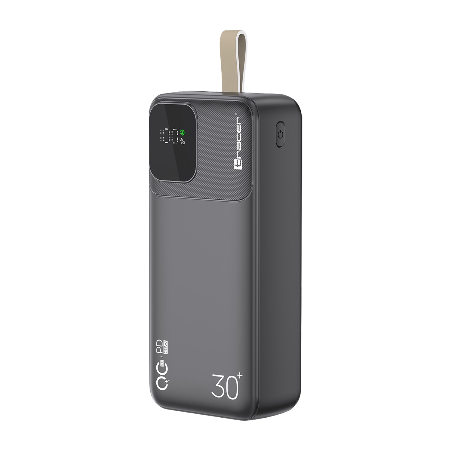 Powerbank Tracer Prime-V3, 30000 mAh, 22,5 W, czarny