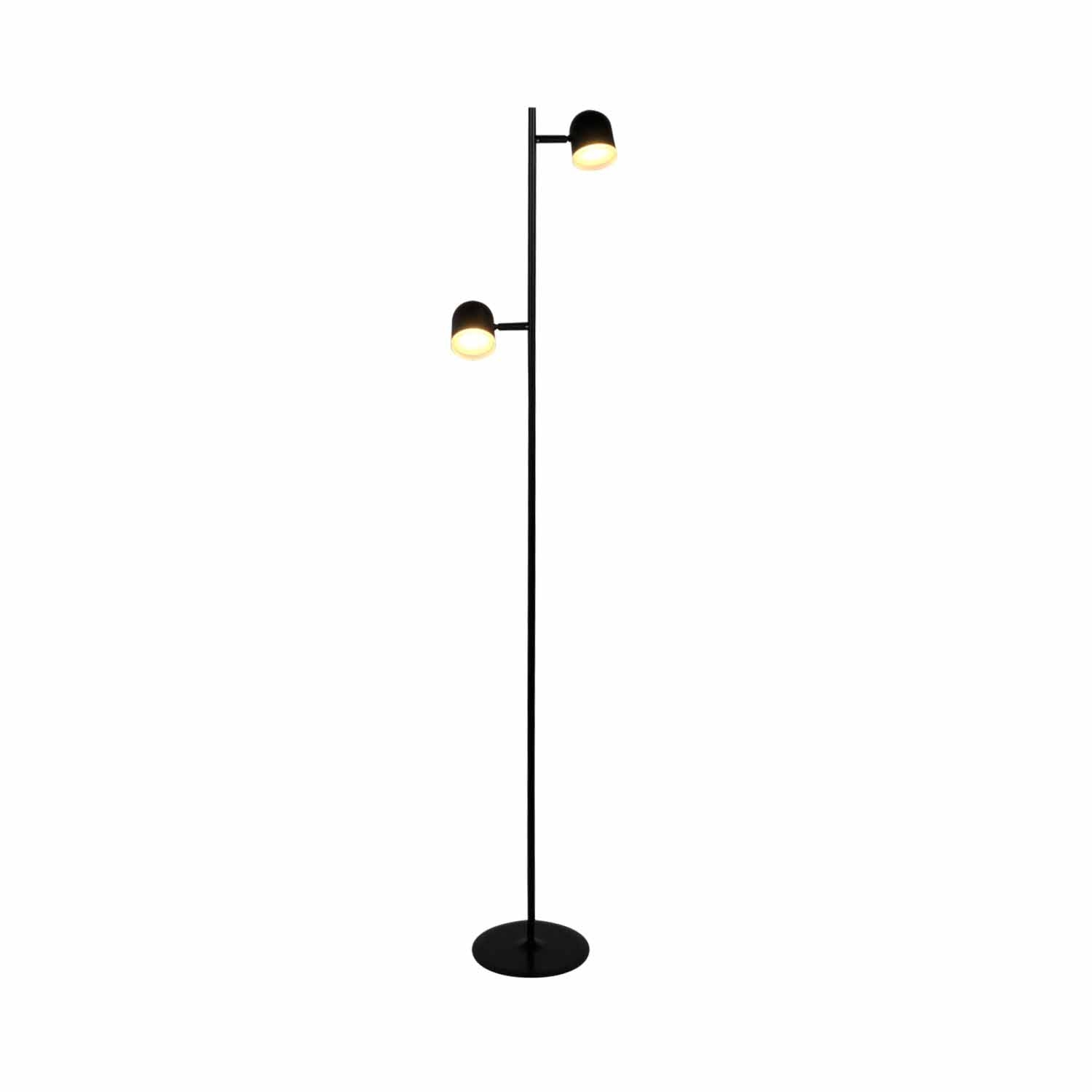 Lampa podłogowa LED Sanico Goldlux Rawi, 3000K, czarna