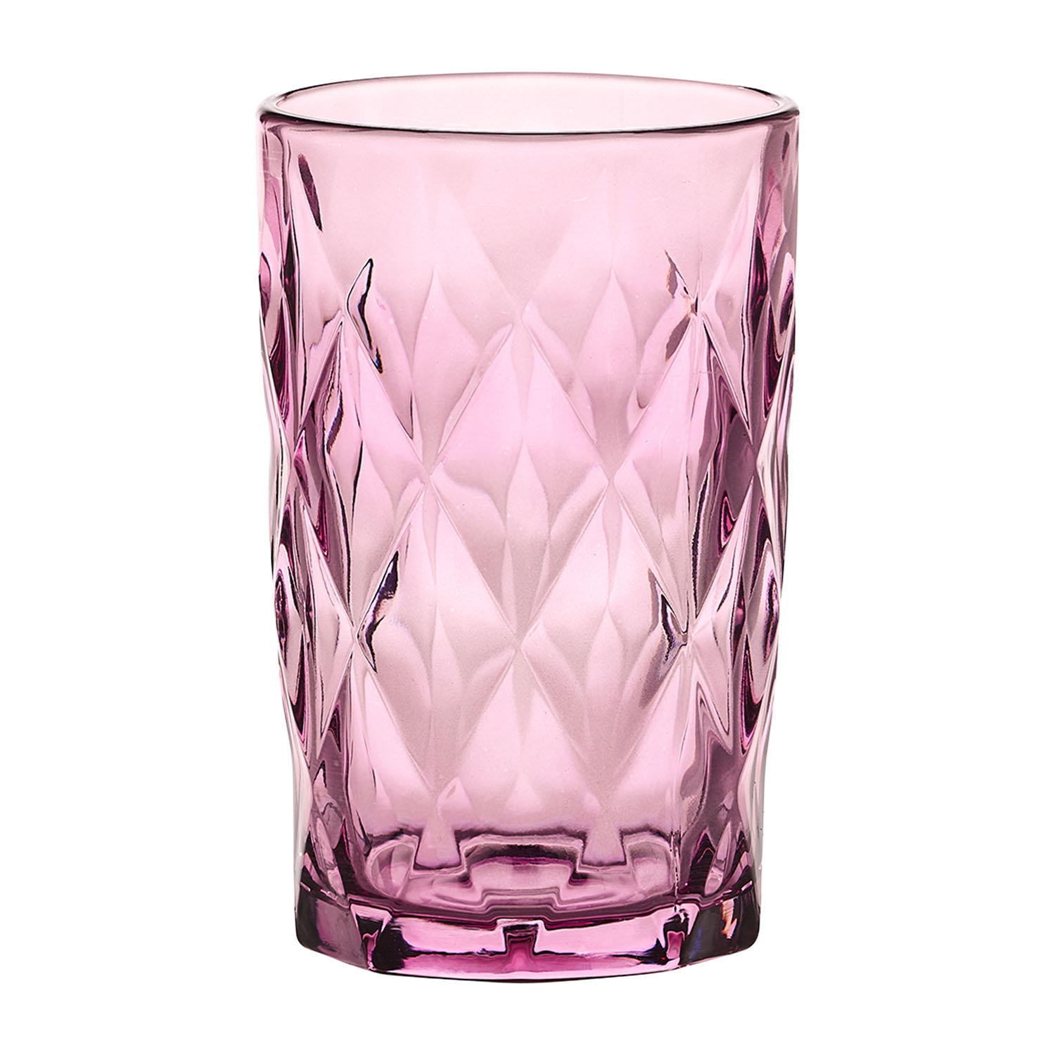 Komplet 4 szklanek Smukee, 350 ml, różowe
