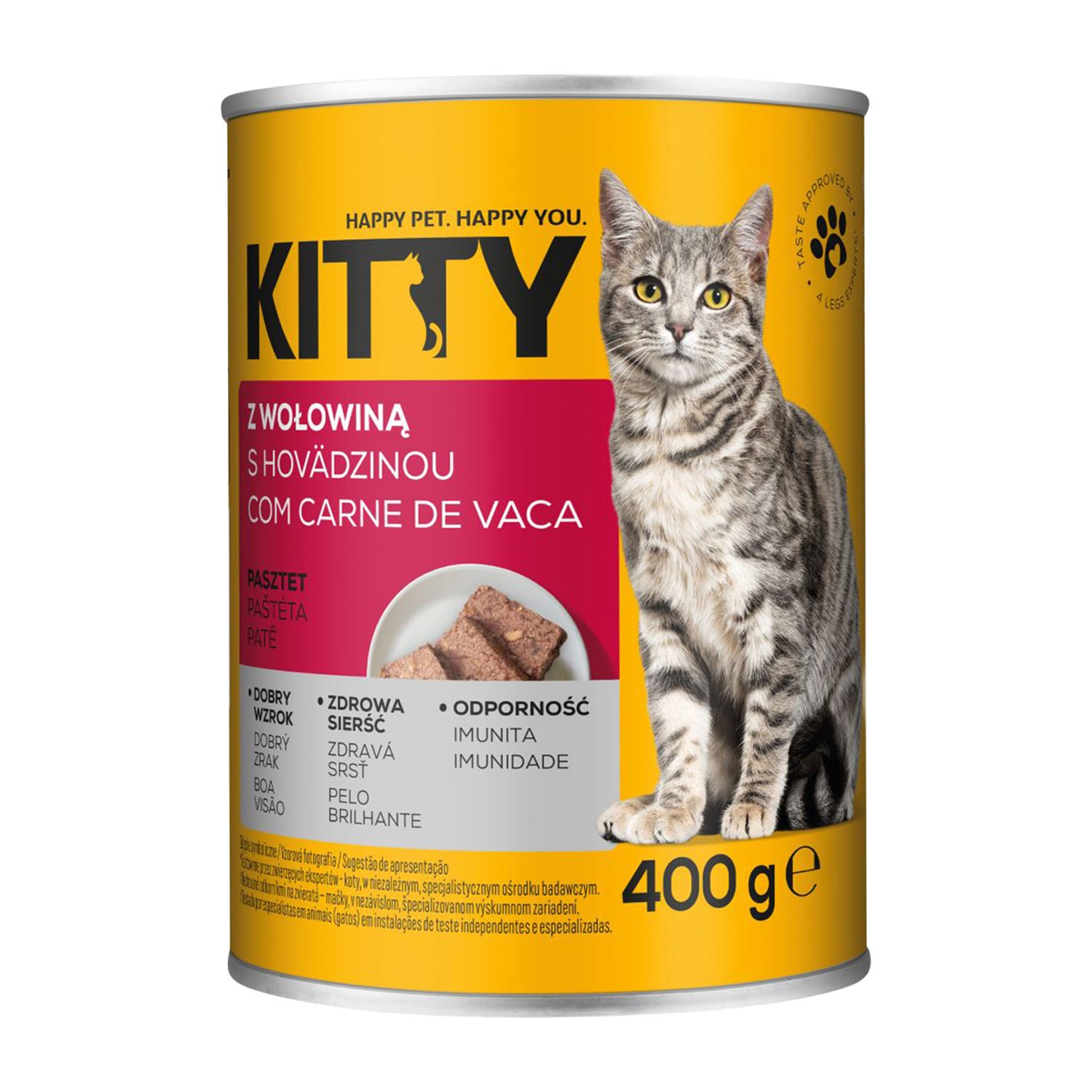 Mokra karma dla kotów Kitty, pasztet, mix smaków, 20 x 400 g