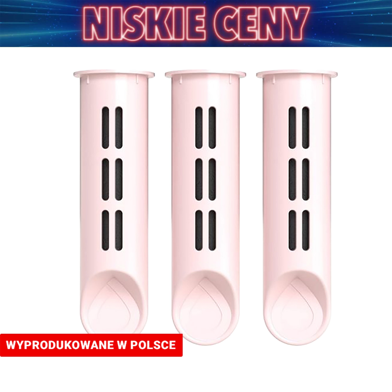 Zestaw wkadów filtrujacych Dafi, do butelki, 3 szt., baby pink