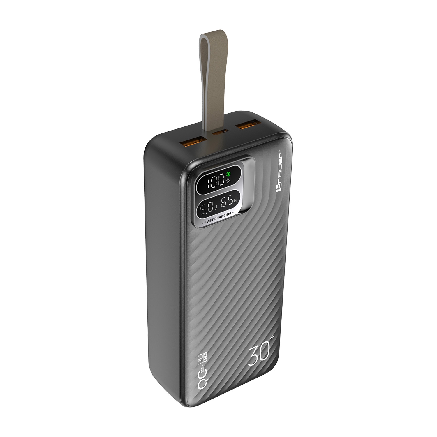 Powerbank Tracer Blaze, 30000 mAh, 65 W, czarny