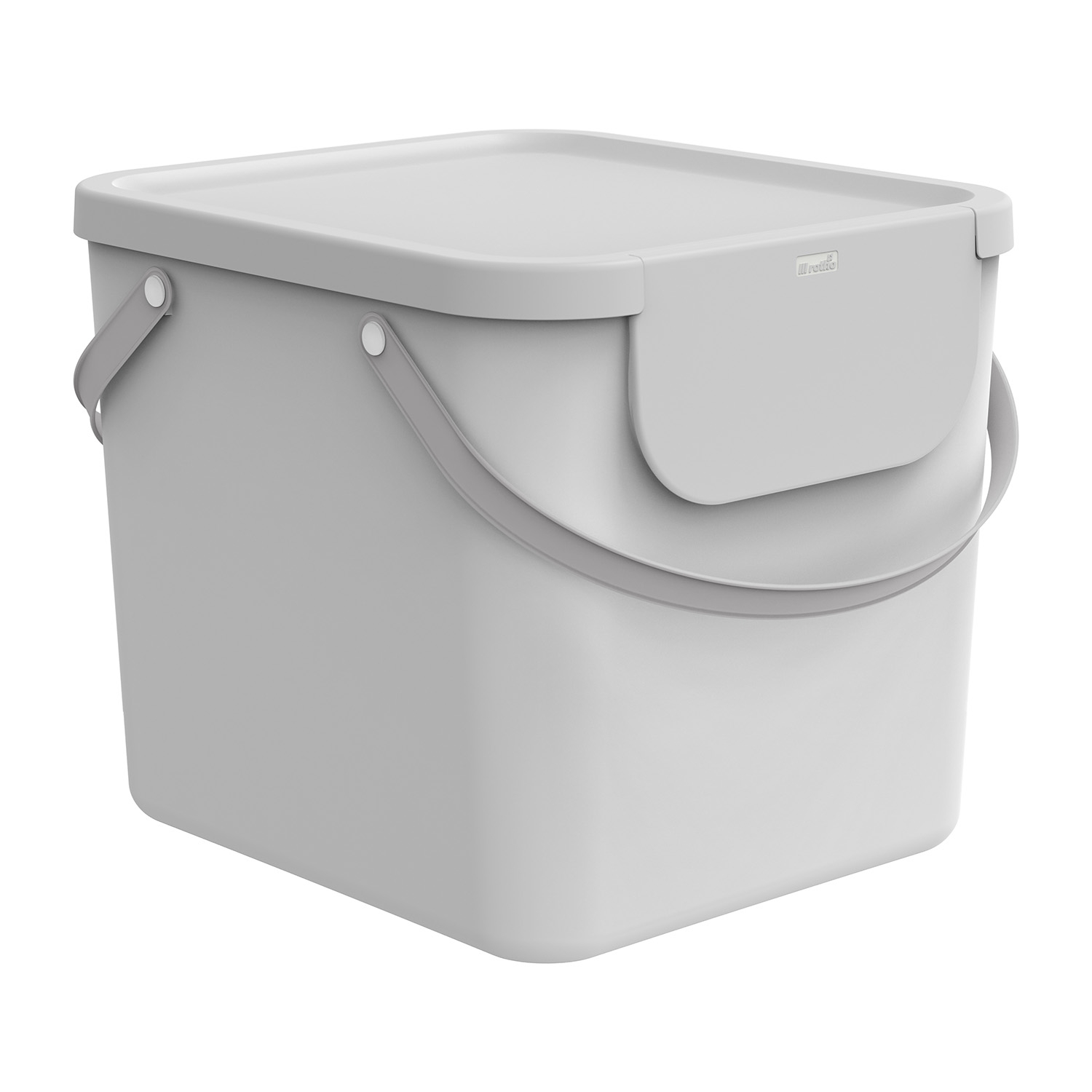 Kosz na pranie i pieluchy Rotho Kayo, 40 l, biały