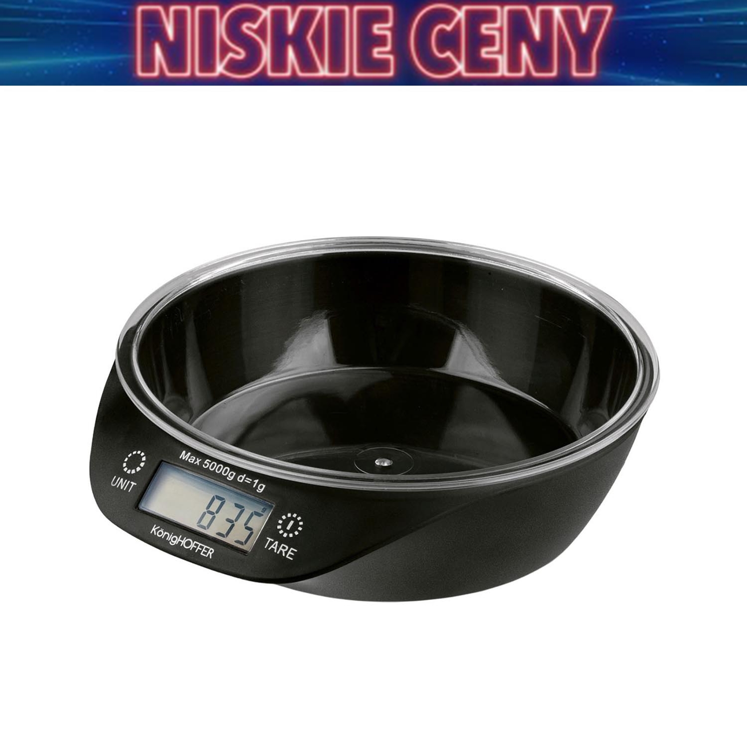 Waga kuchenna elektroniczna z miską Konighoffer Keto, 5 kg