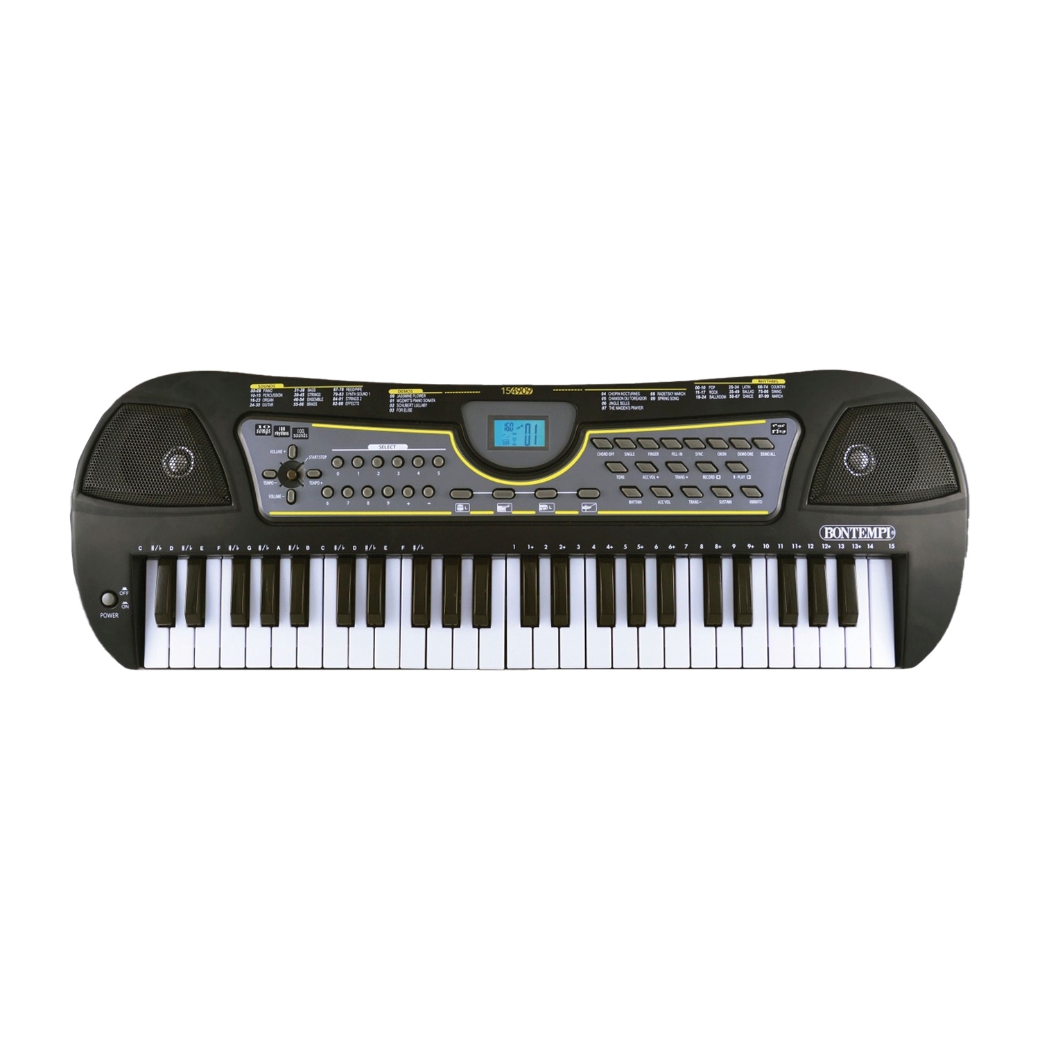 Keyboard elektroniczny Bontempi, z futerałem, czarny