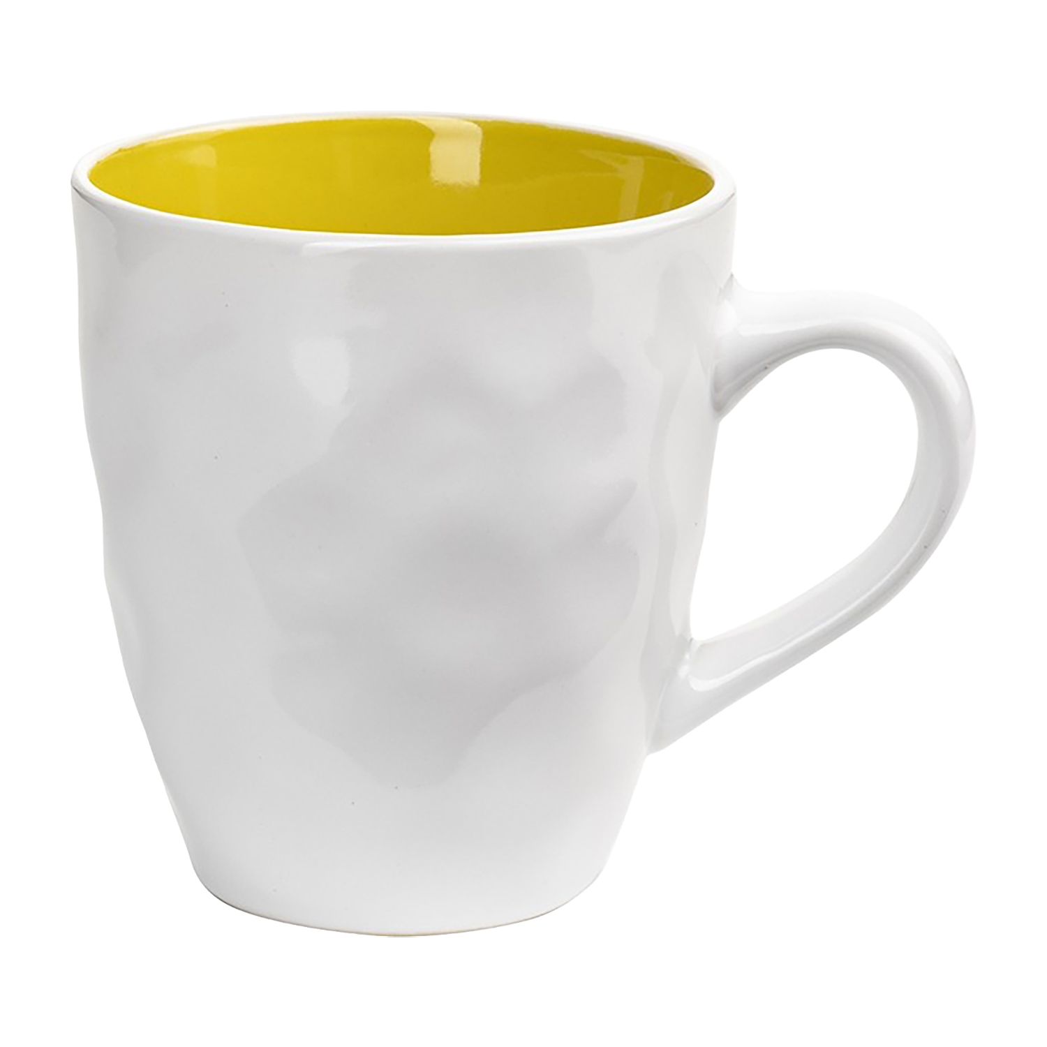 Kubki ceramiczne Florina Arancini, 4 sztuki, 400 ml, żółte