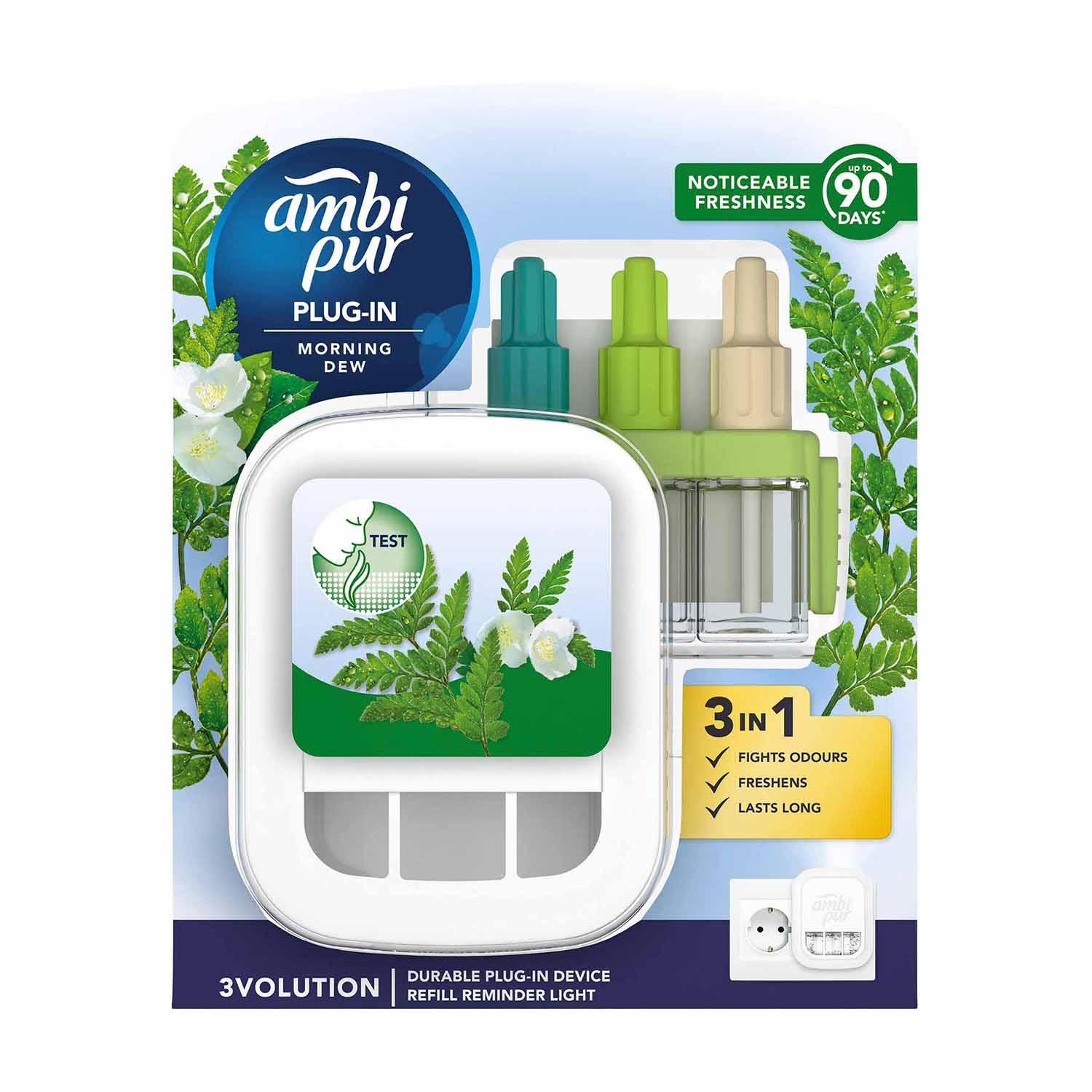 Odświeżacz powietrza Ambi Pur 3Volution Morning Dew, 20 ml, zestaw startowy