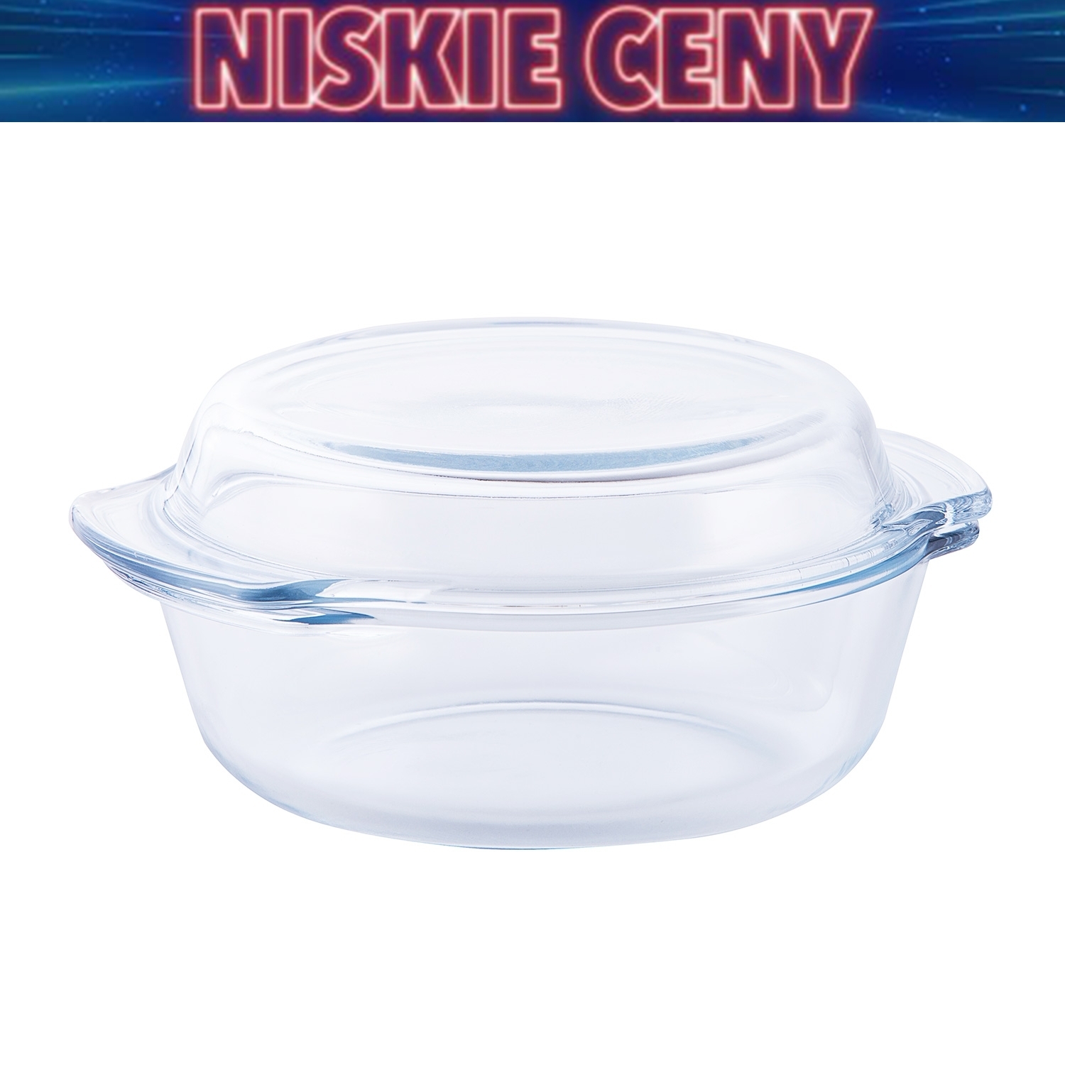 Naczynie żaroodporne okrągłe z pokrywką CLASSIC, 1,0 l
