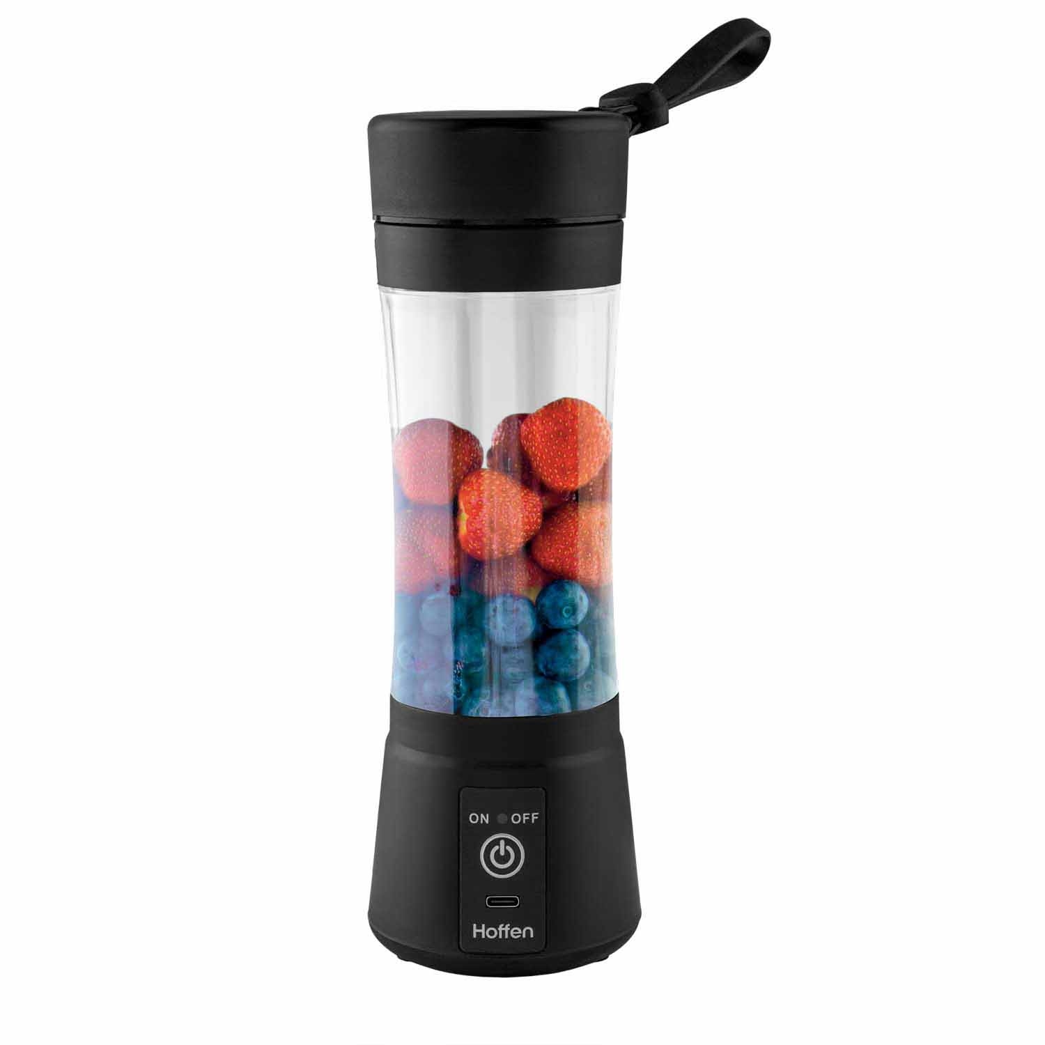Blender przenośny Hoffen, 65 W, czarny
