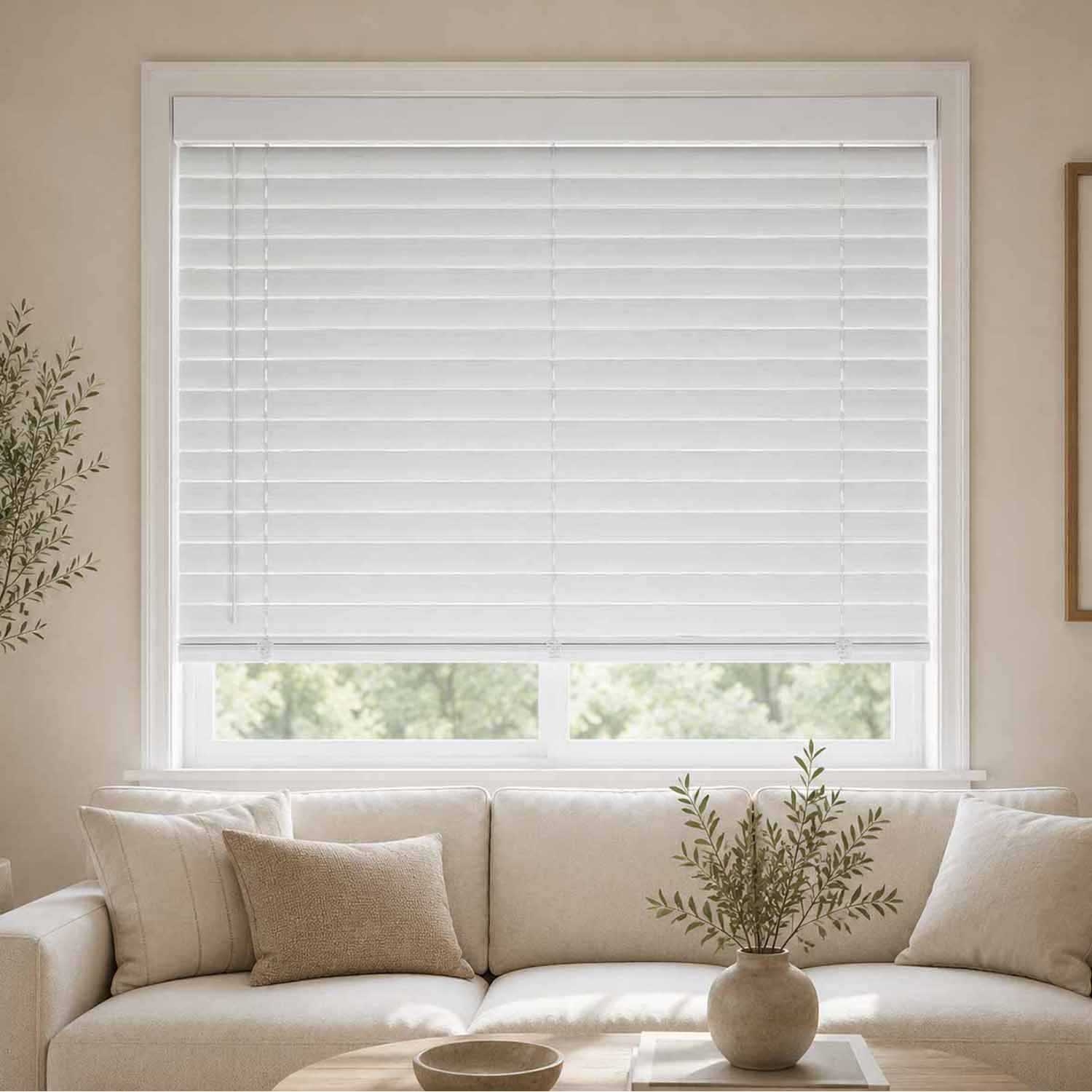 Żaluzja drewnopodobna Decoteam, 80 x 230 cm, biały dąb