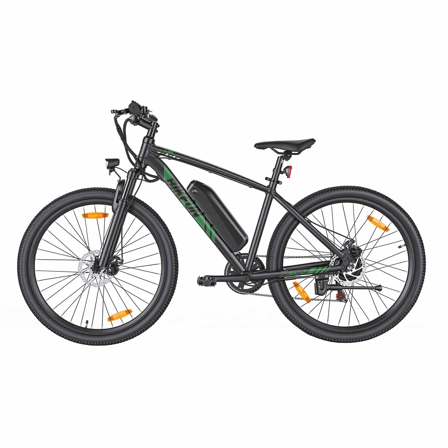 Rower elektryczny MTB Bikfun AMAK00051, koła 27,5'', zielony