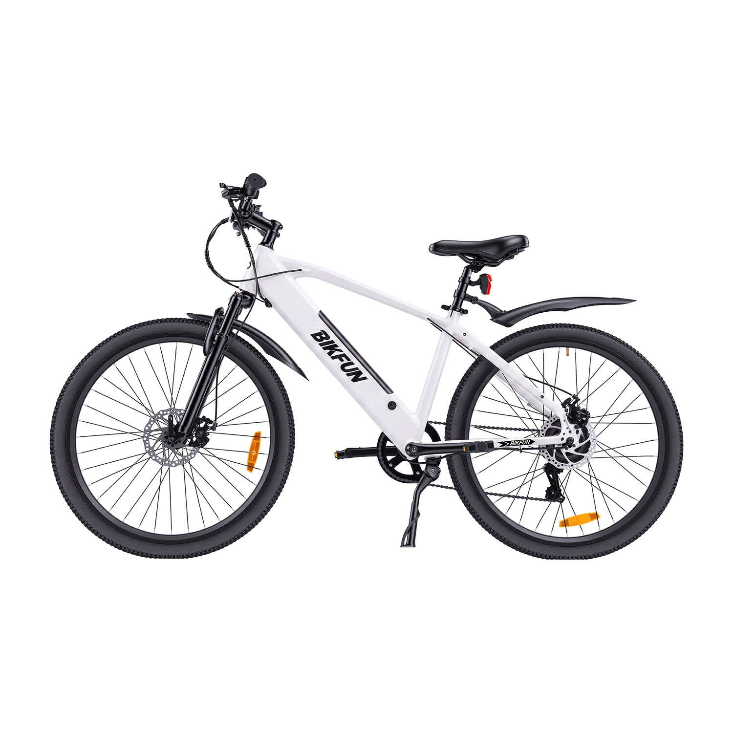 Rower elektryczny MTB Bikfun AMAK00054, koła 26'', biały