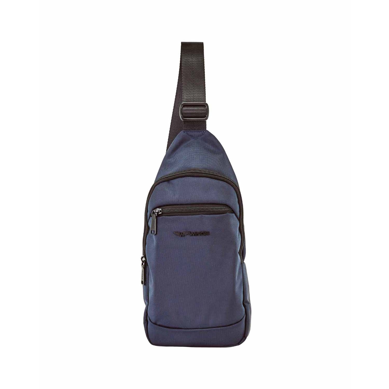 Torba męska crossbody Wings Brant BRT03, 17 x 6 x 35 cm, 3 l, granatowa