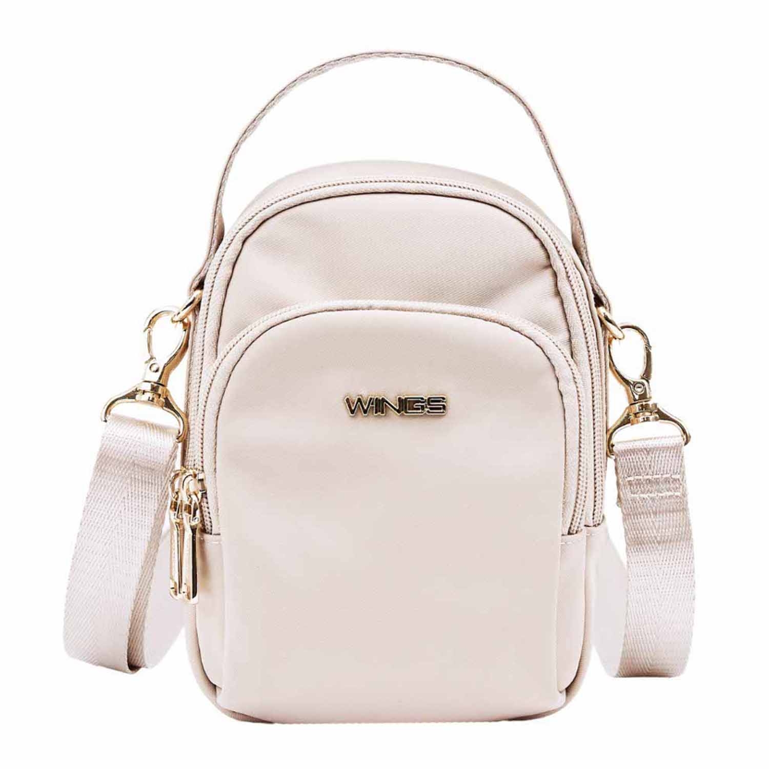 Plecak crossbody Wings Rosella, 1 l, beżowy