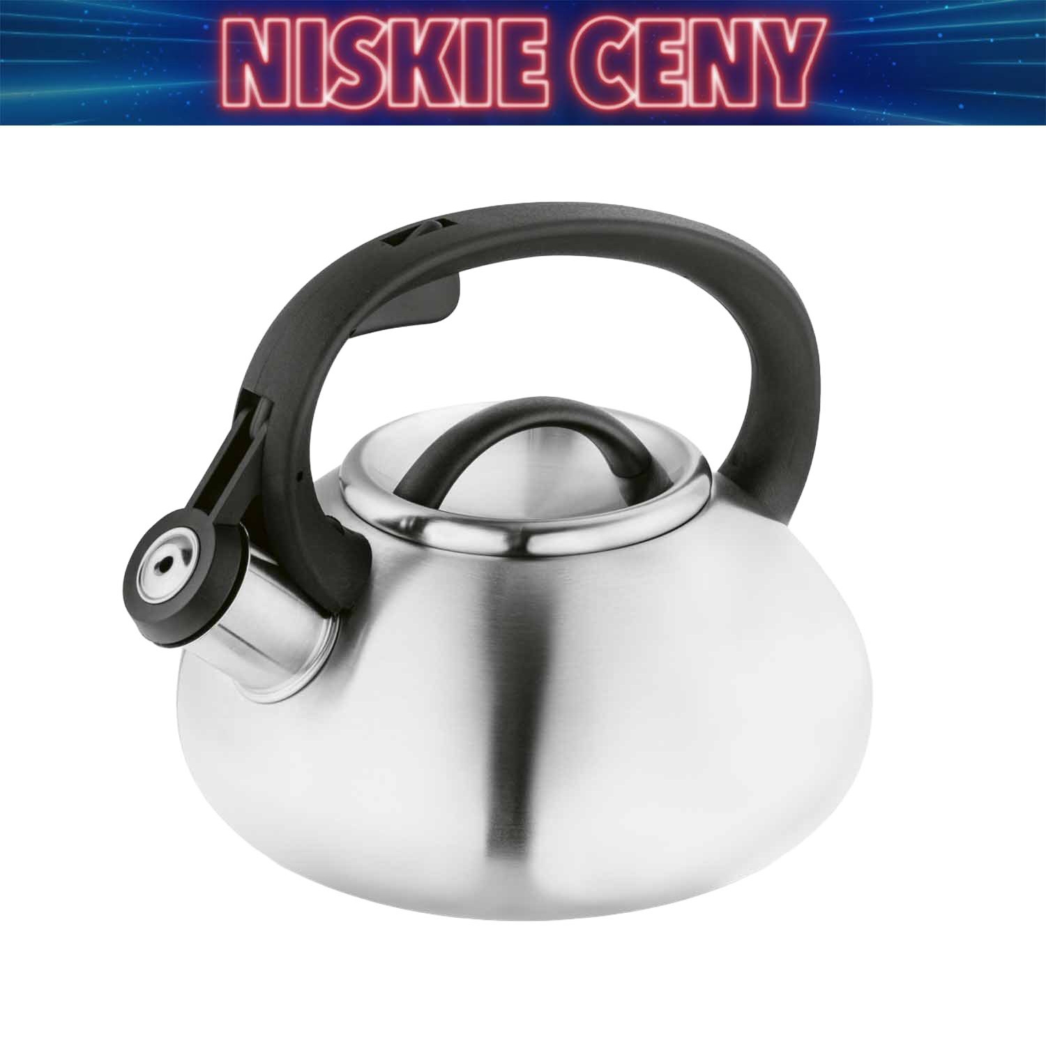 Czajnik z gwizdkiem Tadar Vita, 2 l, stal nierdzewna, srebrny