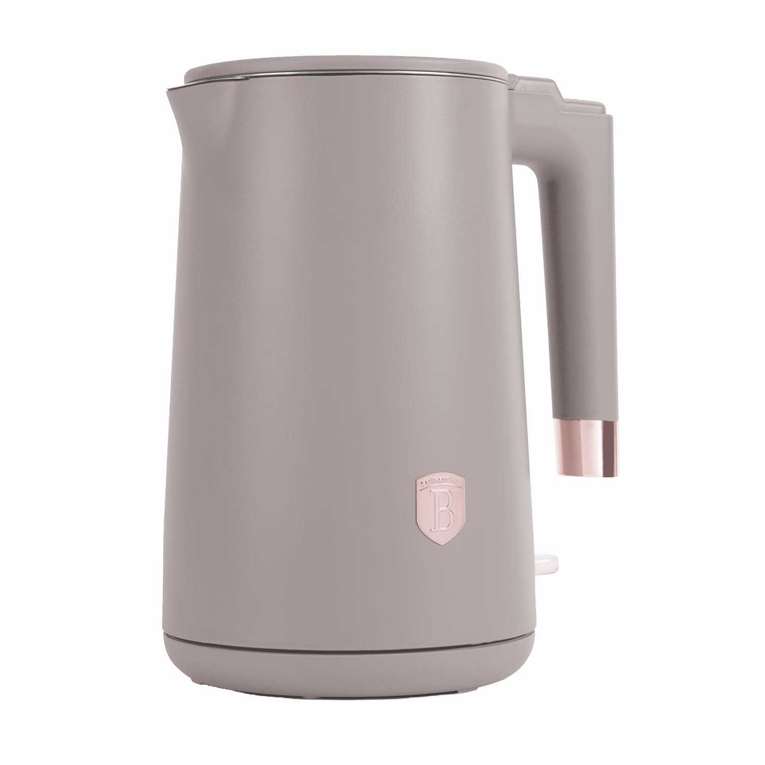 Czajnik elektryczny stalowy BerlingerHaus BH/9576, 1,7 l, 1800 W, taupe