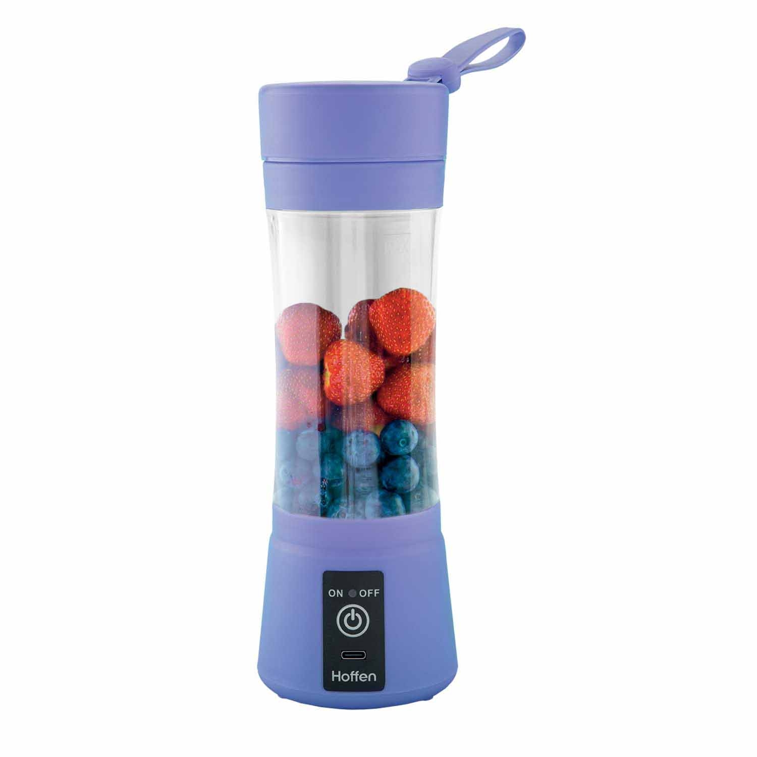 Blender przenośny Hoffen, 65 W, niebieski