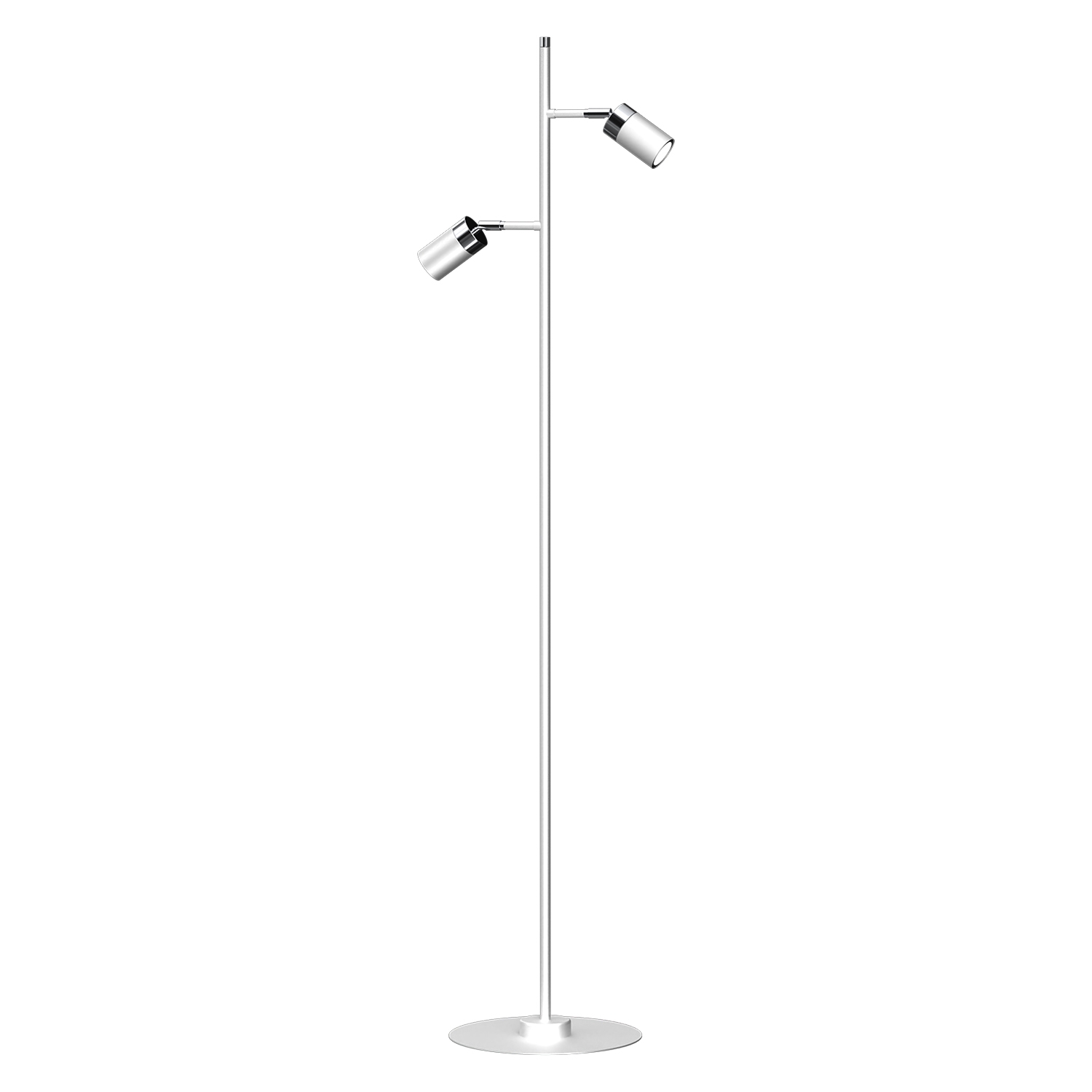 Lampa podłogowa Milagro Joker 2 x GU10, biała chrom