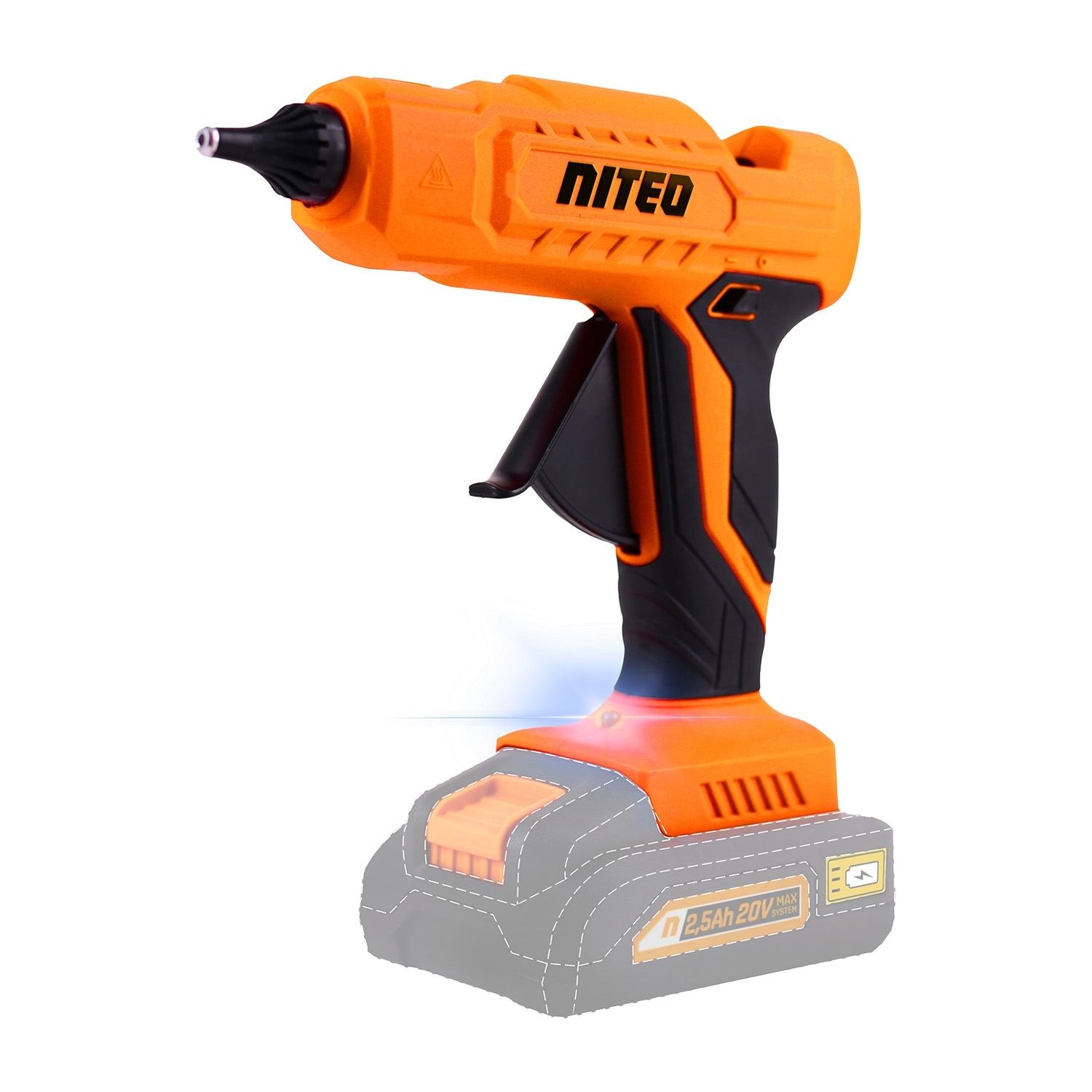 Akumulatorowy pistolet do kleju Niteo 20 V Max, 20 V