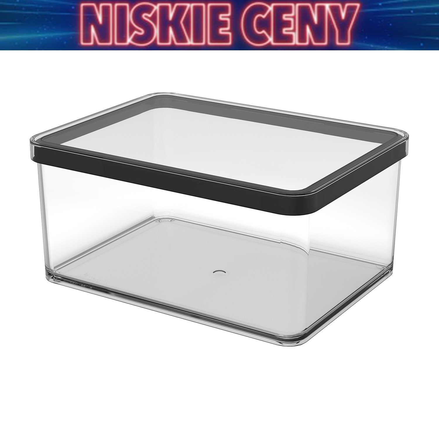 Pojemnik szeroki Rotho Loft, 2,25 l, czarny