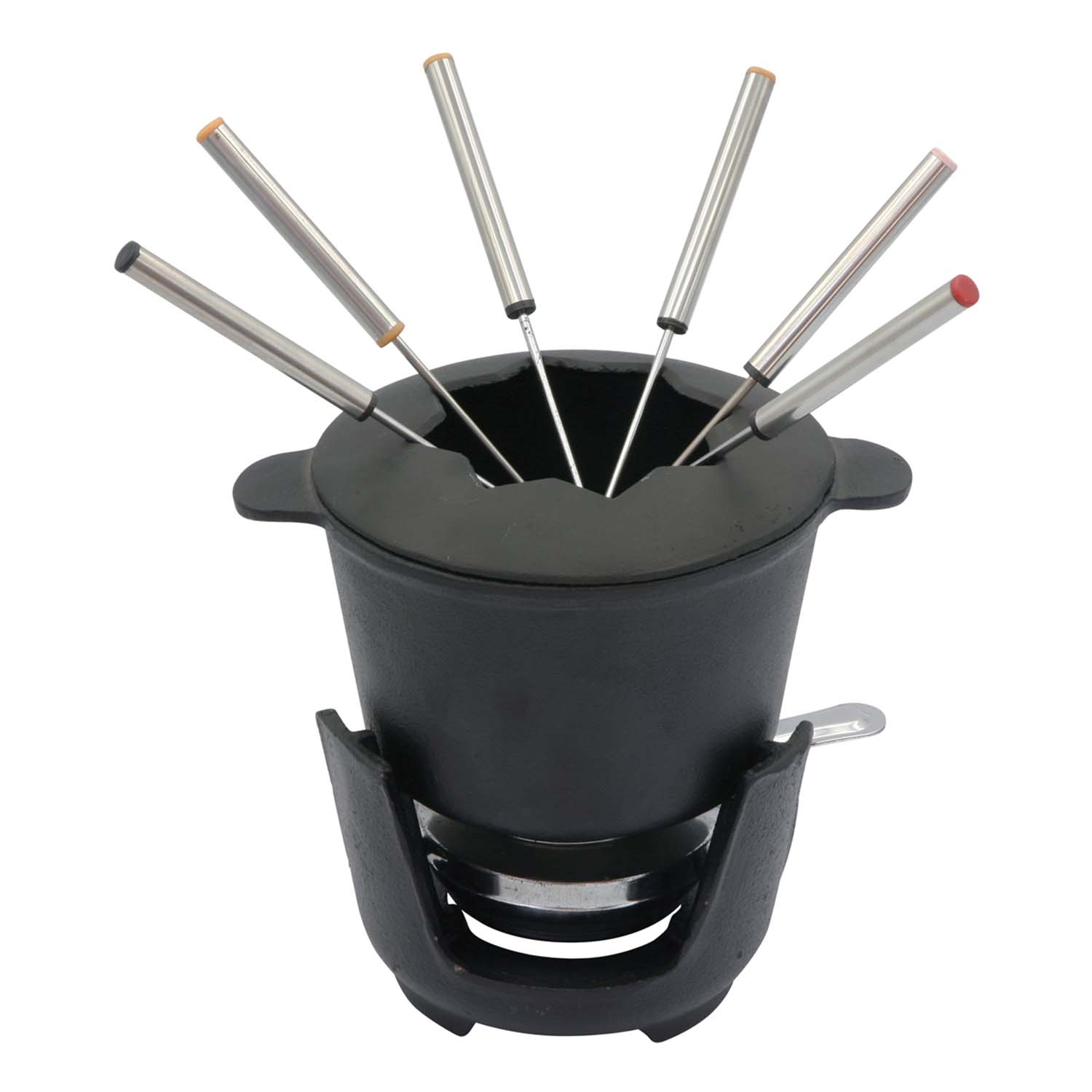 Zestaw do fondue Kinghoff, pokrywka, 6 widelczyków, żeliwny